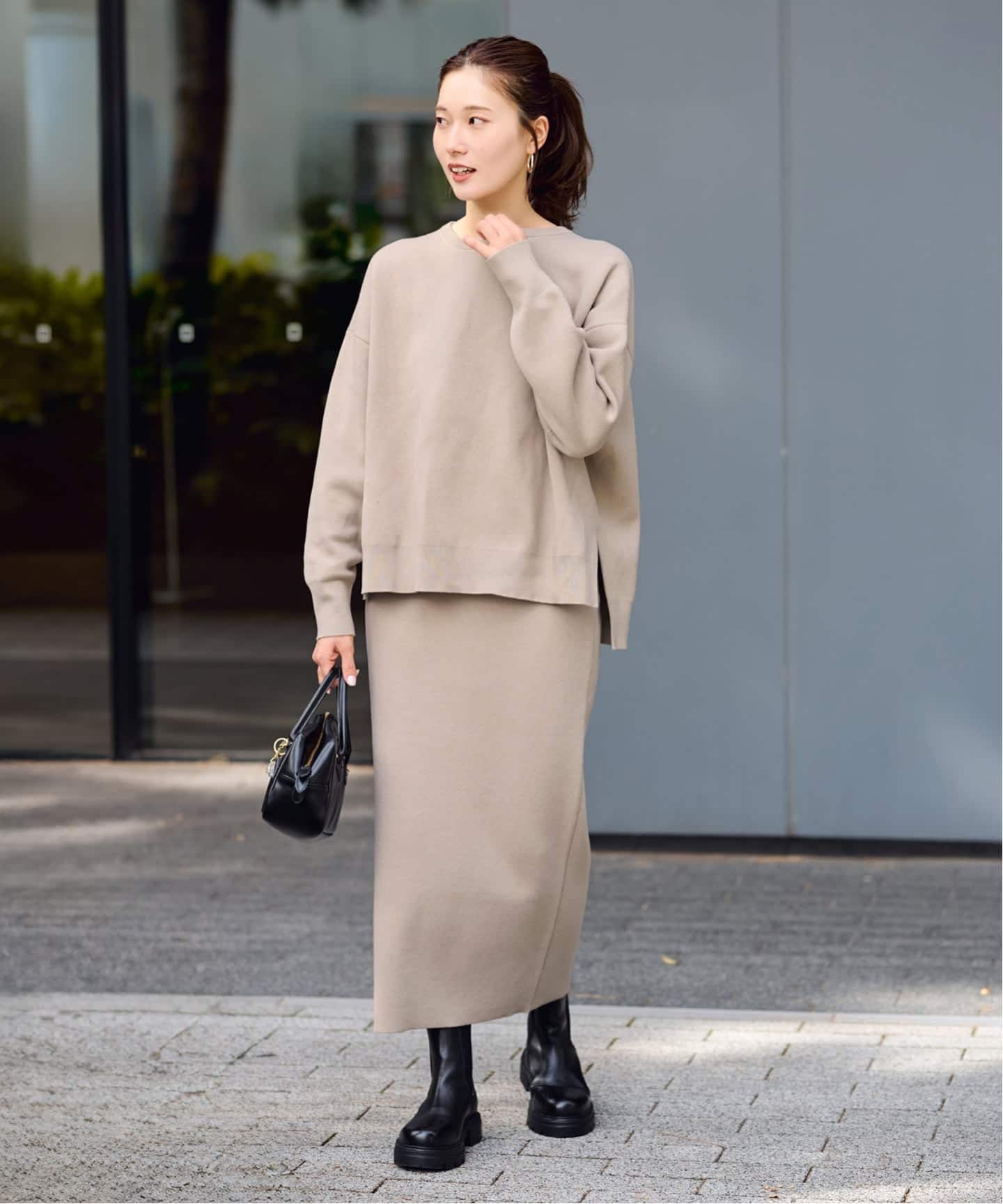 ≪追加≫ダブルジャガードストレートスカート（ロング・マキシ丈