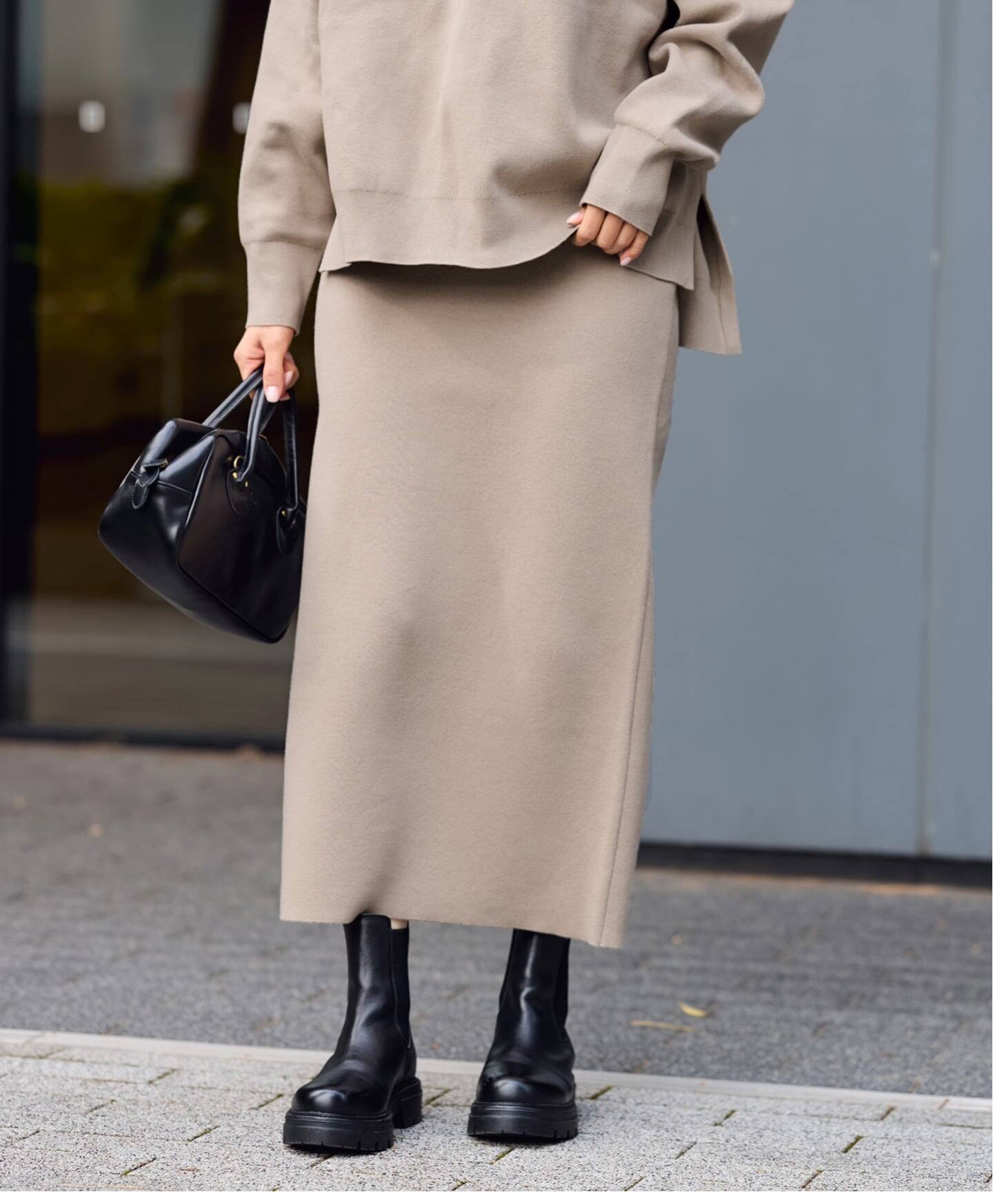 ≪追加≫ダブルジャガードストレートスカート（ロング・マキシ丈