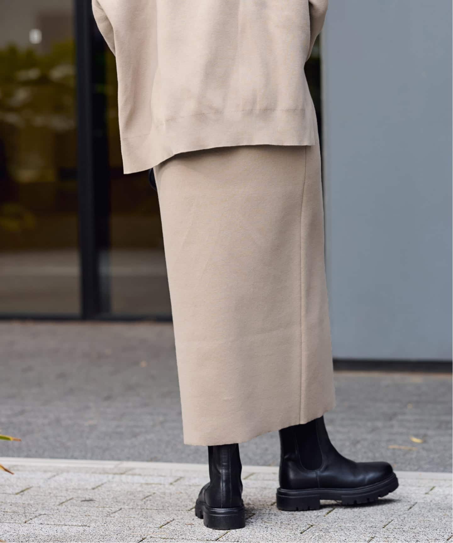 ≪追加≫ダブルジャガードストレートスカート（ロング・マキシ丈