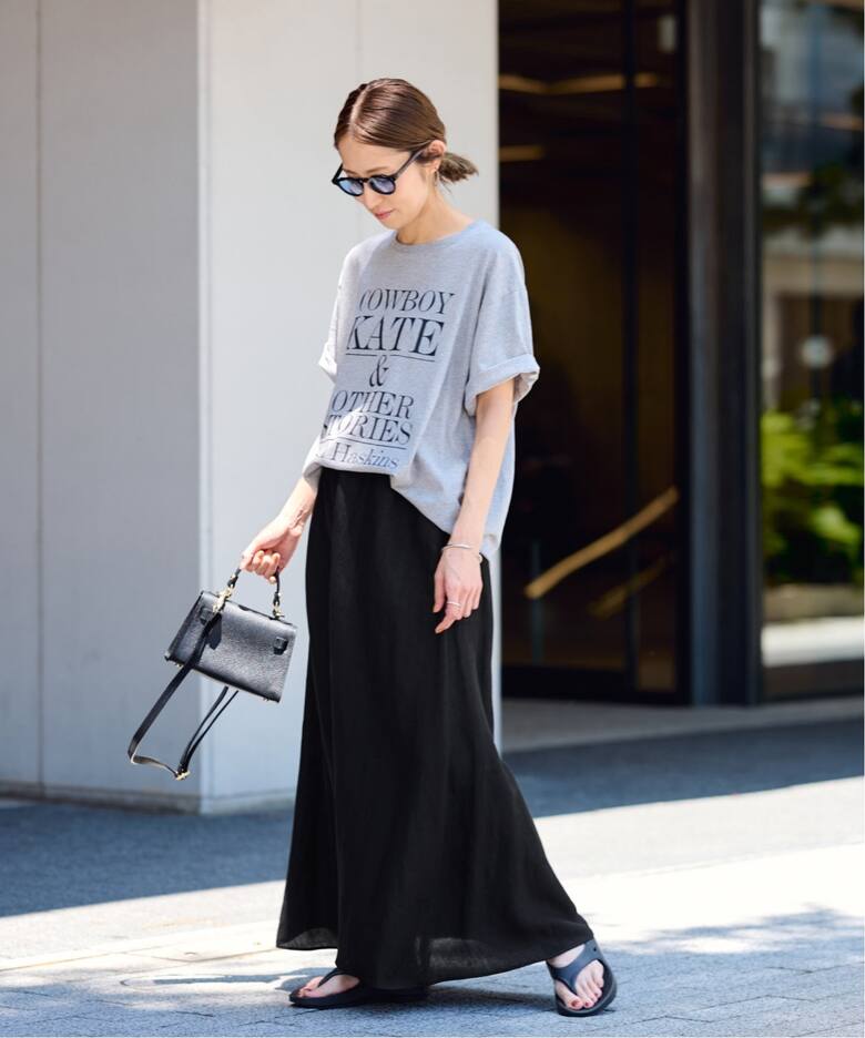 リヨセルラミーフレアスカート（ロング・マキシ丈スカート  