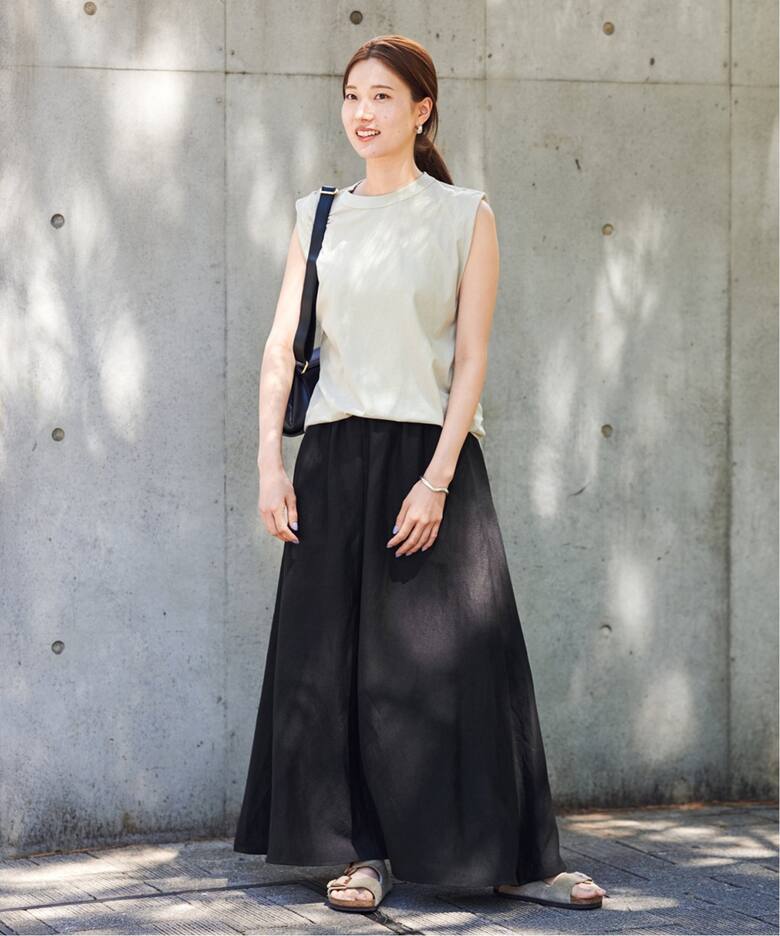 リヨセルラミーフレアスカート（ロング・マキシ丈スカート  