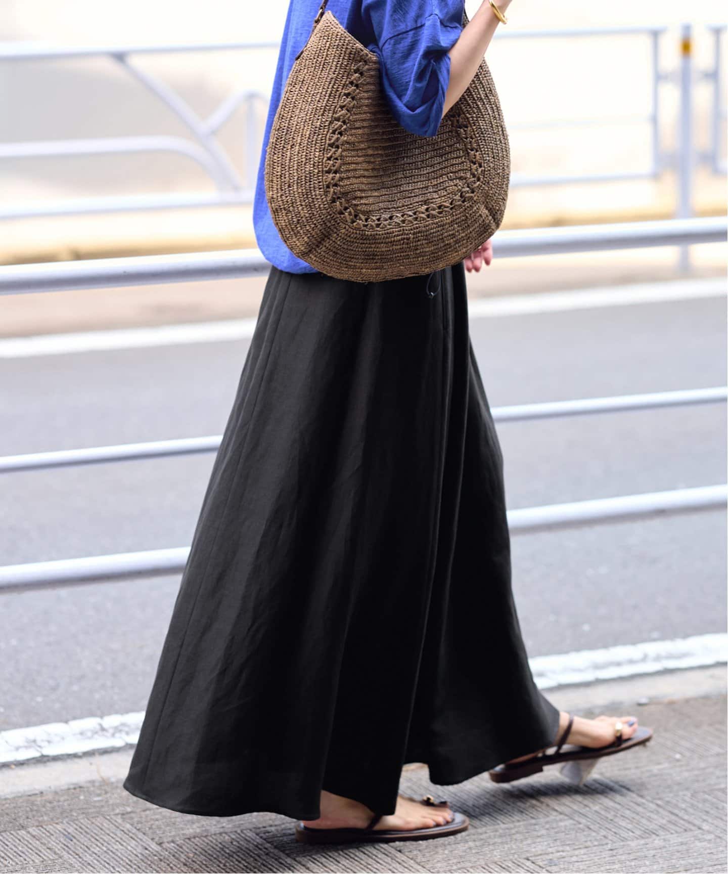 リヨセルラミーフレアスカートsize36 リヨセルラミーフレアスカート（ロング・マキシ丈スカート