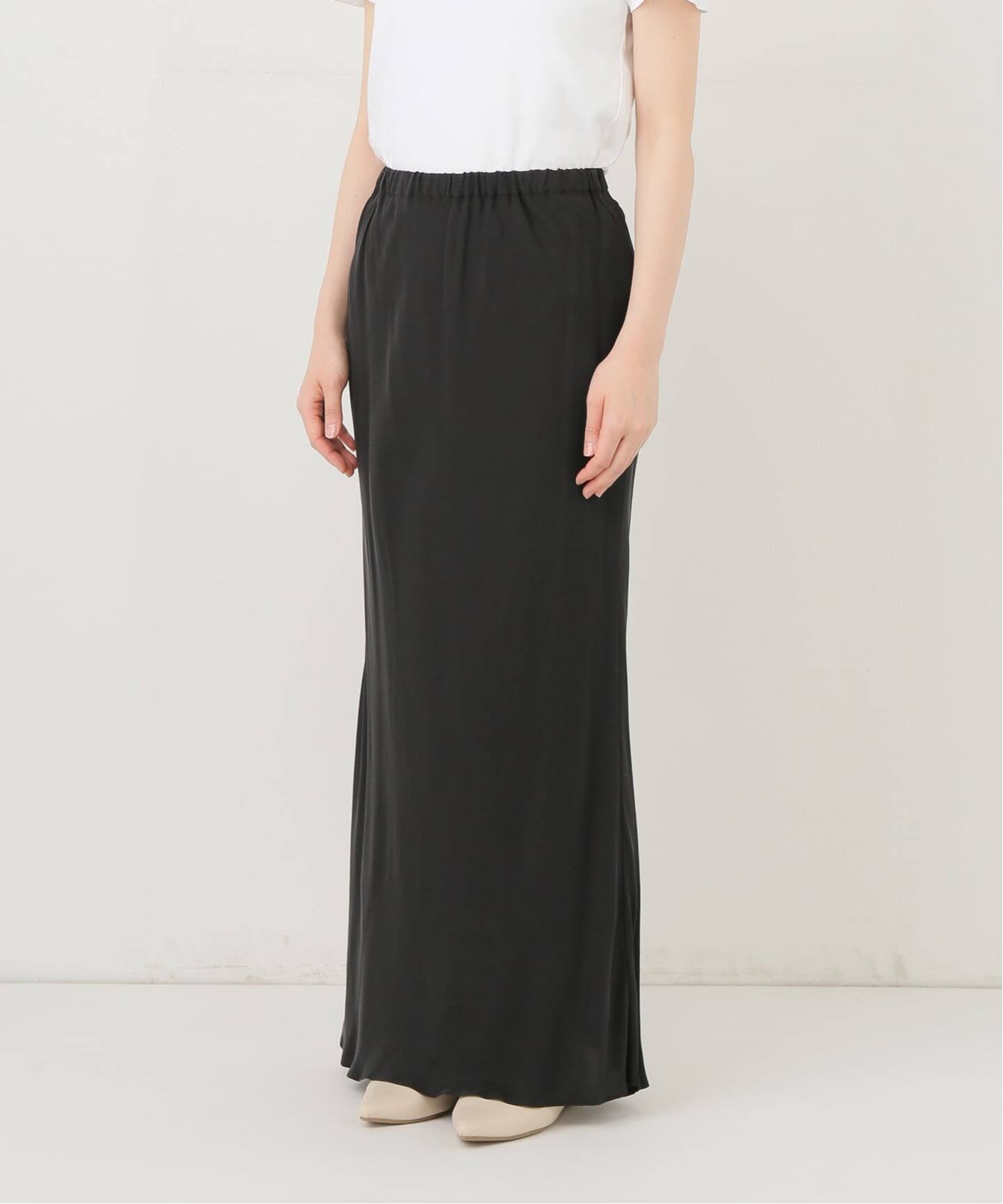 ≪追加≫シルキーキュプラバイアススカート（ロング・マキシ丈スカート
