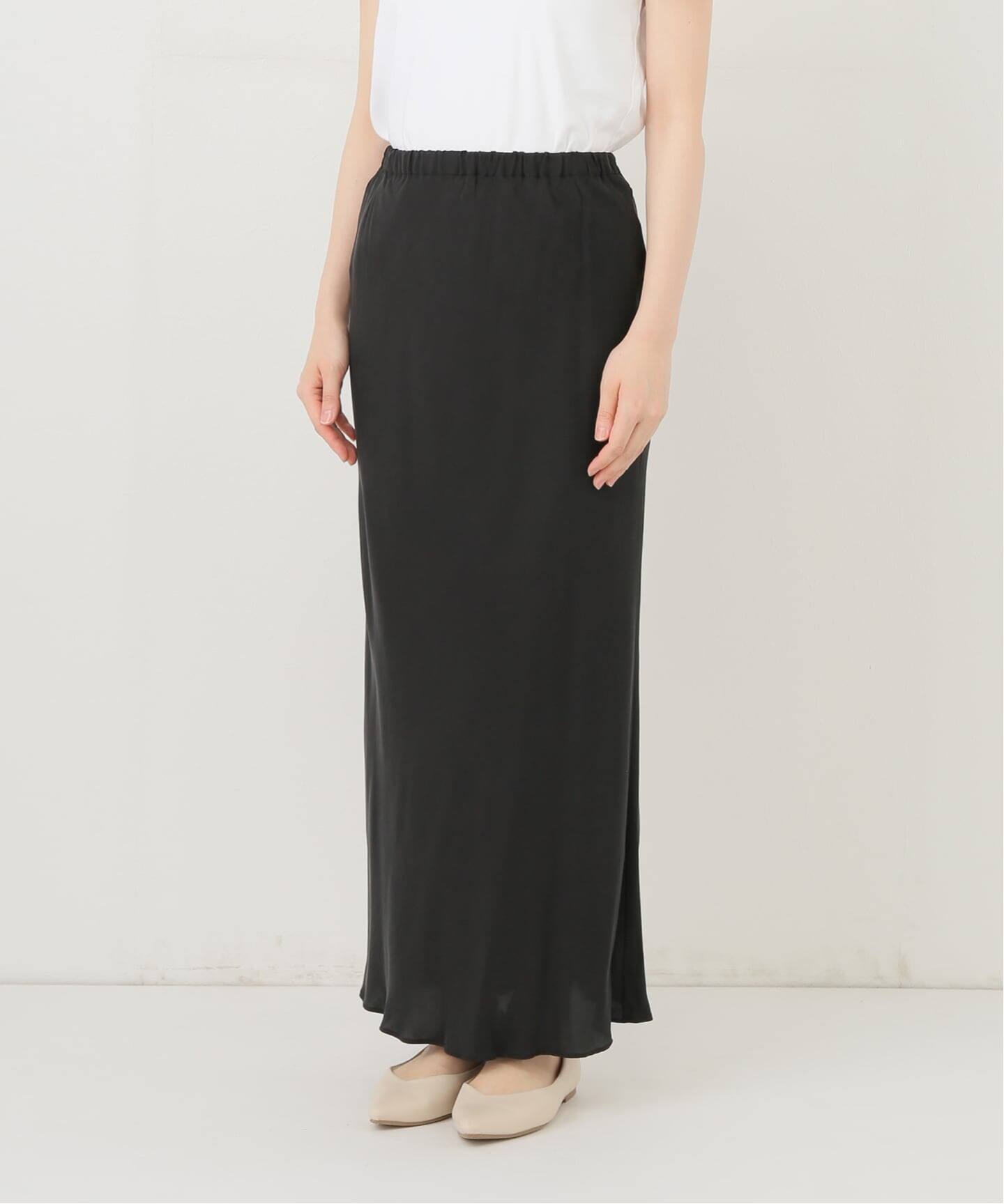 ≪追加≫シルキーキュプラバイアススカート（ロング・マキシ丈スカート