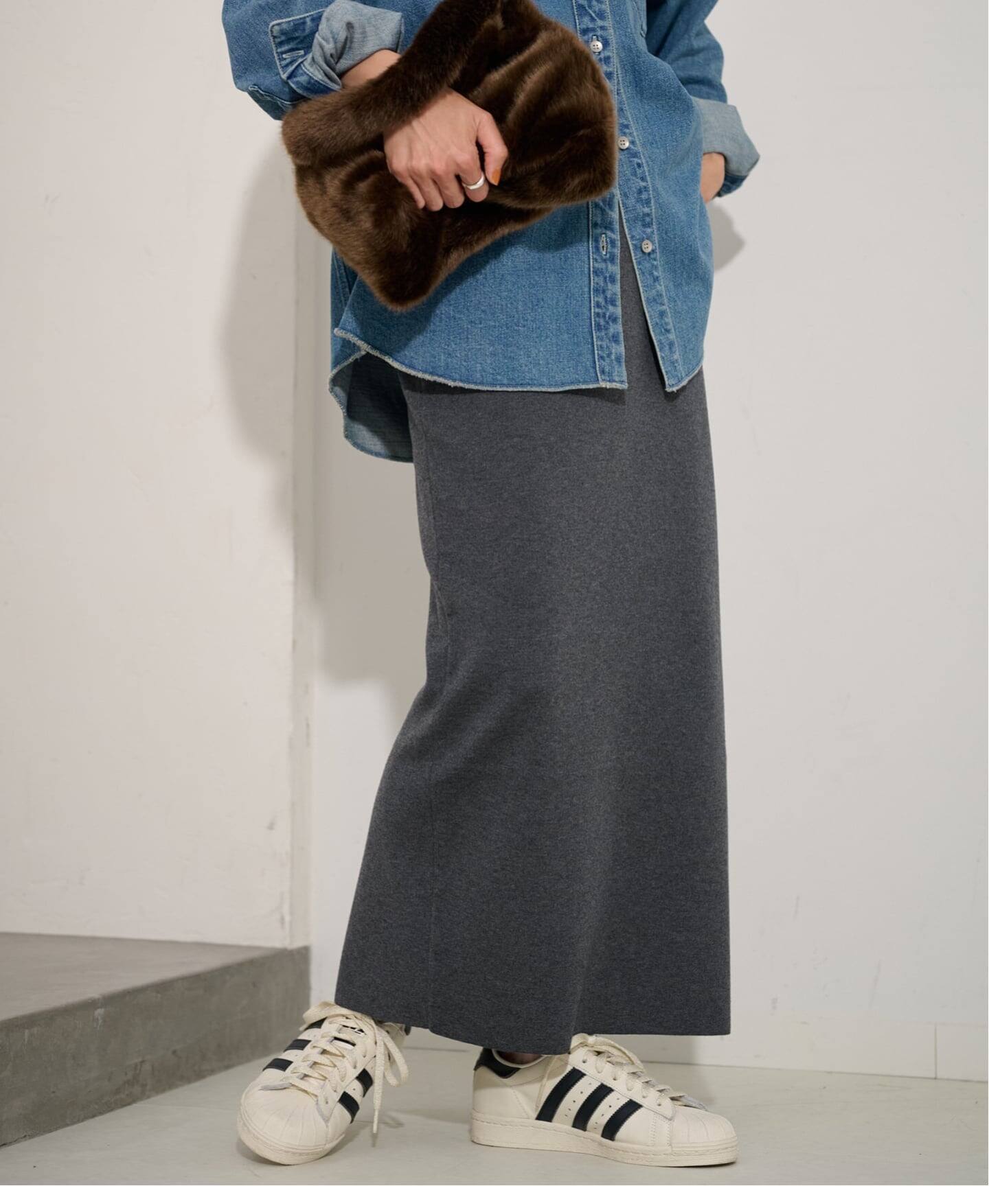 ≪追加≫総針タイトスカート 3（ロング・マキシ丈スカート