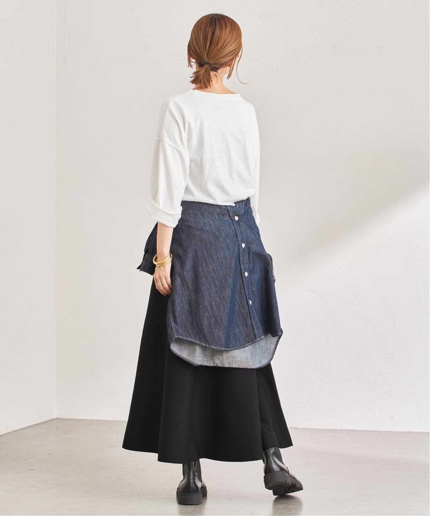 FRAMeWORK ≪手洗い可≫フレアーニットスカート ≪手洗い可≫フレアーニットスカート（ロング・マキシ丈スカート