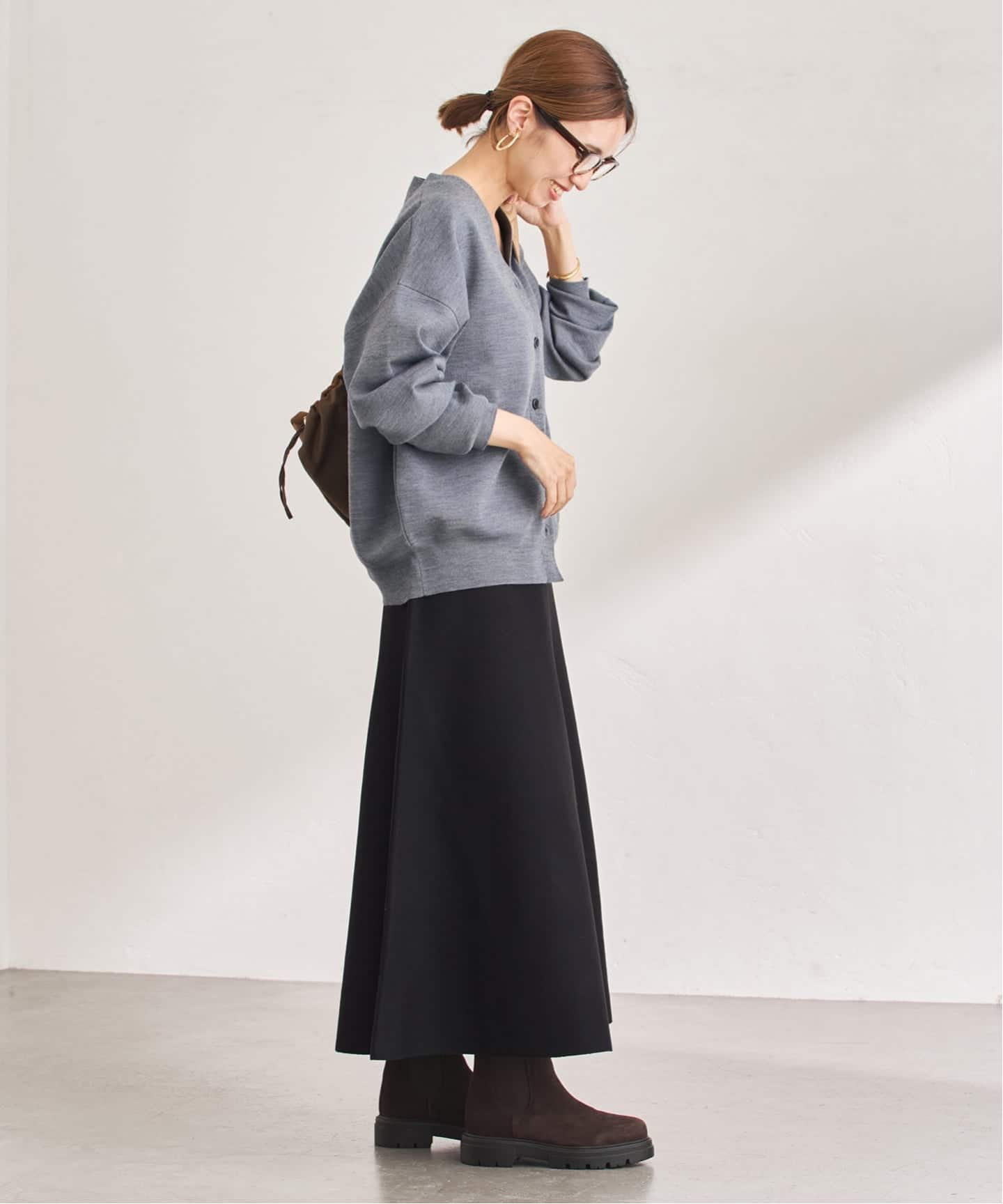 ≪手洗い可≫フレアーニットスカート（ロング・マキシ丈スカート