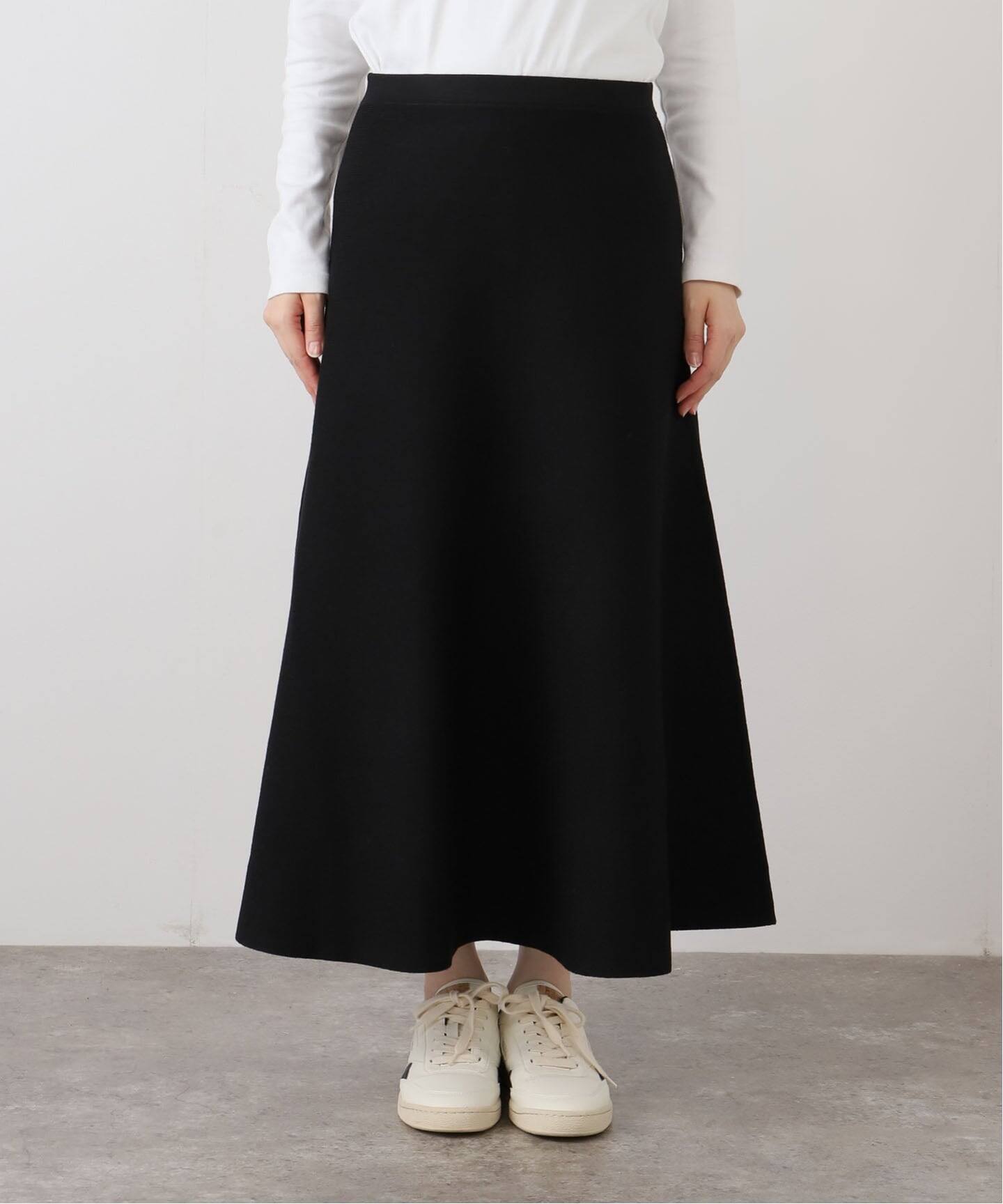 FRAMeWORK ≪手洗い可≫フレアーニットスカート ≪手洗い可≫フレアーニットスカート（ロング・マキシ丈スカート