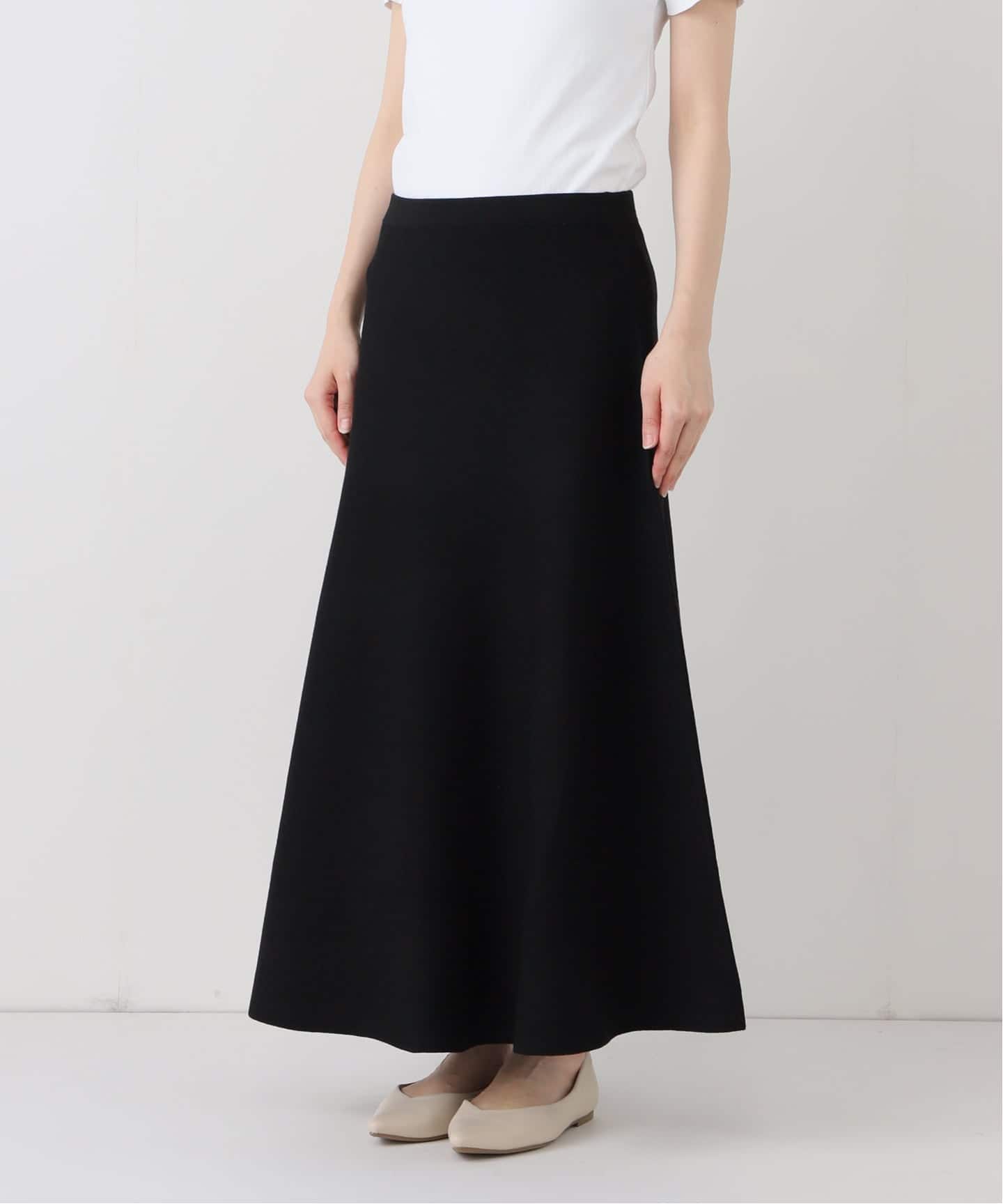 ≪手洗い可≫フレアーニットスカート（ロング・マキシ丈スカート