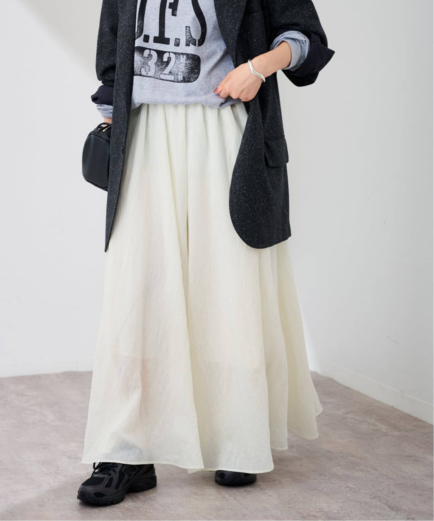 ギャザースカート（ロング・マキシ丈スカート）｜FRAMeWORK