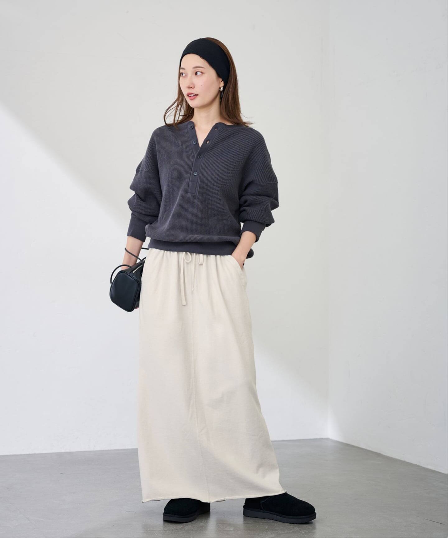 FRAMeWORKウェットオゾン加工スカート　グレー38 FRAMeWORKウェットオゾン加工スカート グレー38 フレームワーク