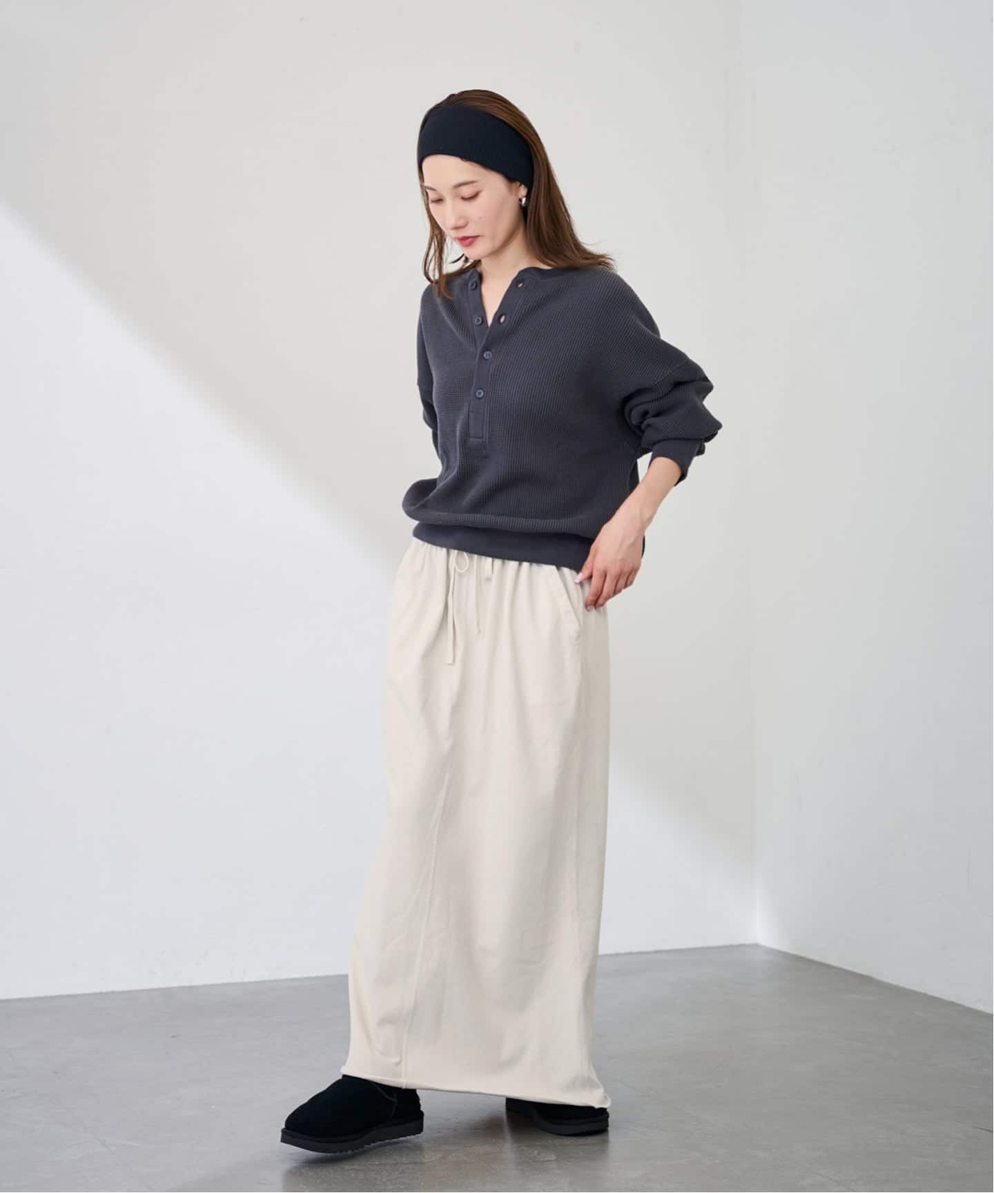 ウェットオゾン加工スカート（ロング・マキシ丈スカート）｜FRAMeWORK