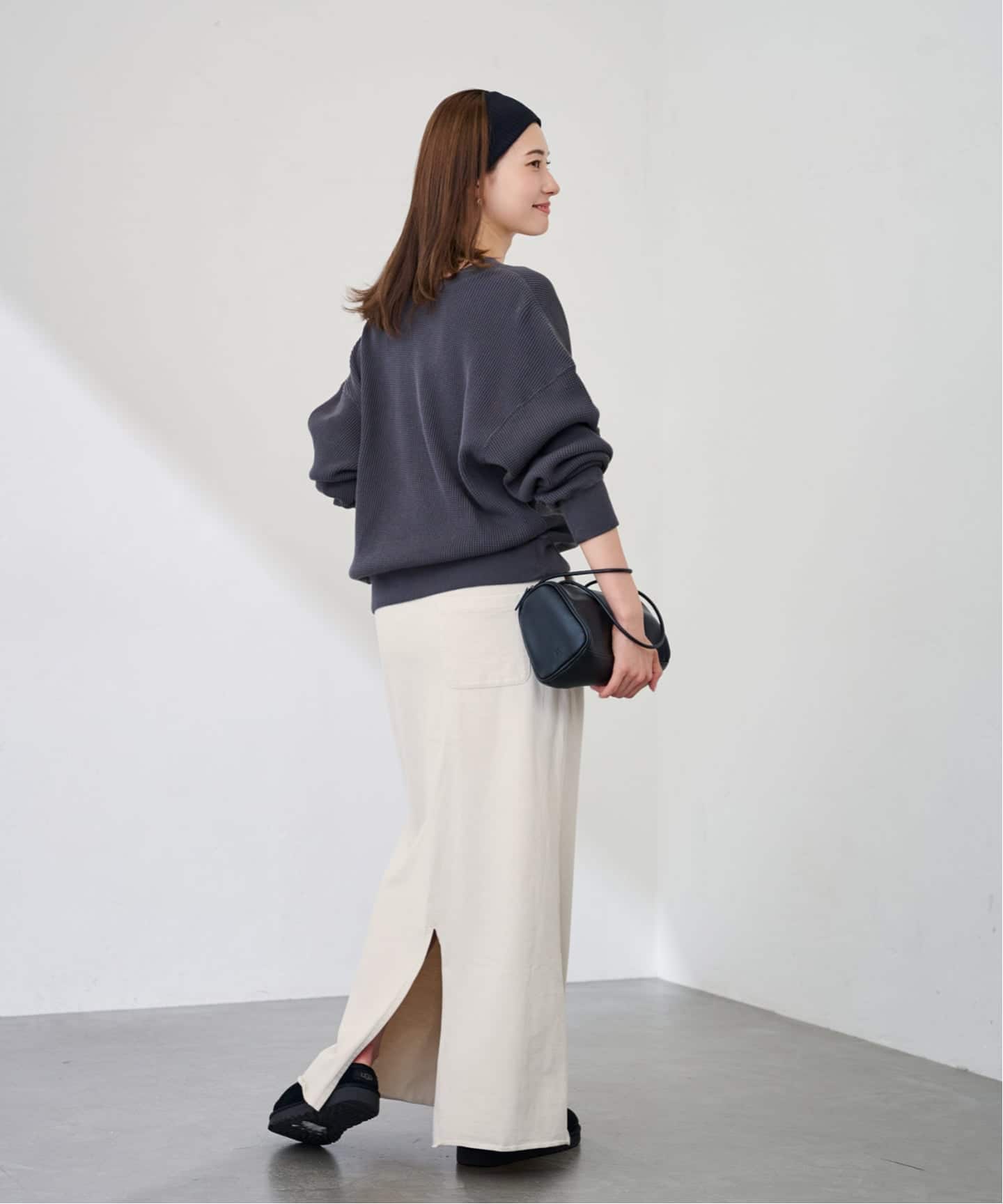 FRAMeWORKウェットオゾン加工スカート　グレー38 FRAMeWORKウェットオゾン加工スカート グレー38 フレームワーク