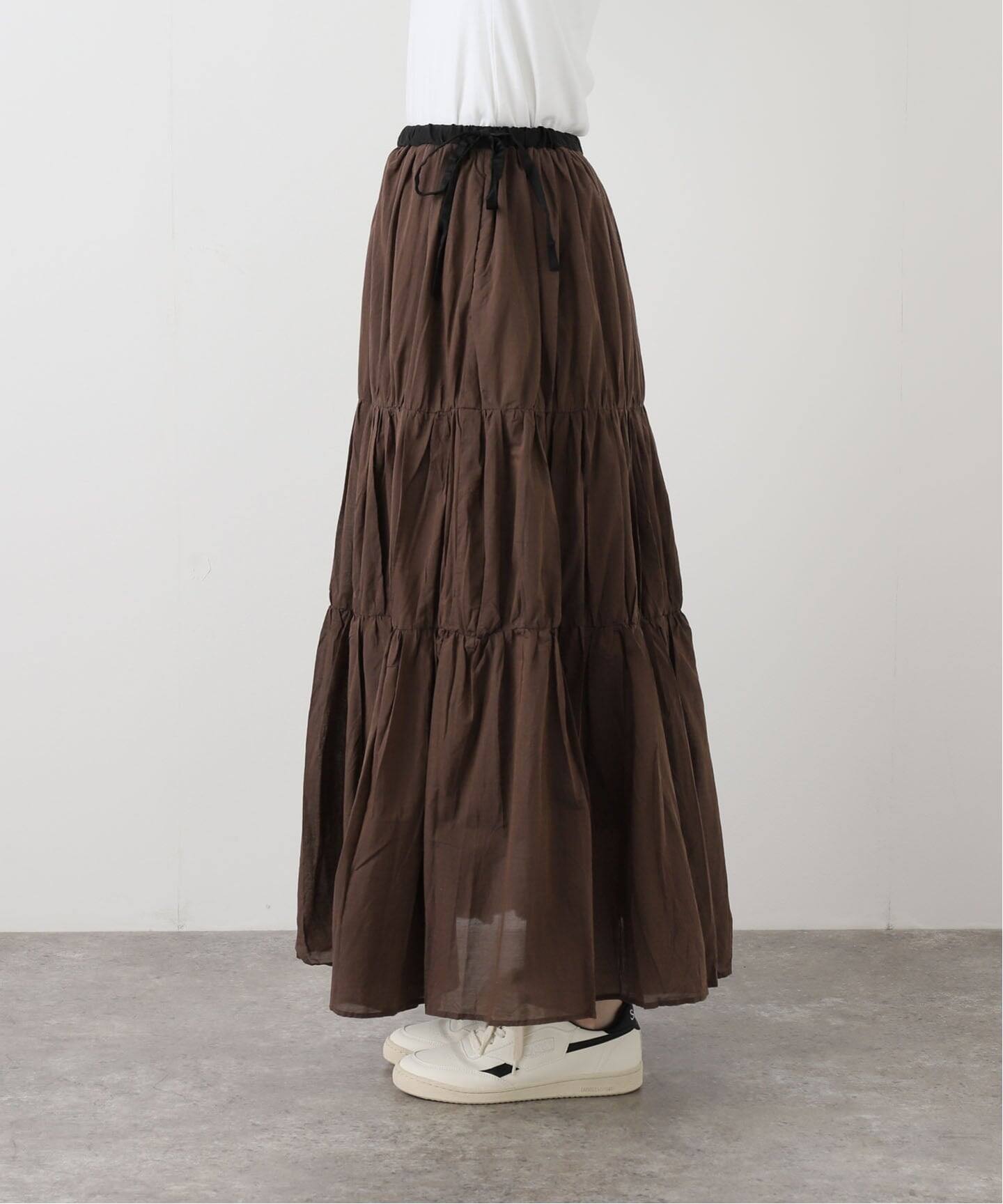 enrica/エンリカ コットンシルク ティアードスカート（その他スカート