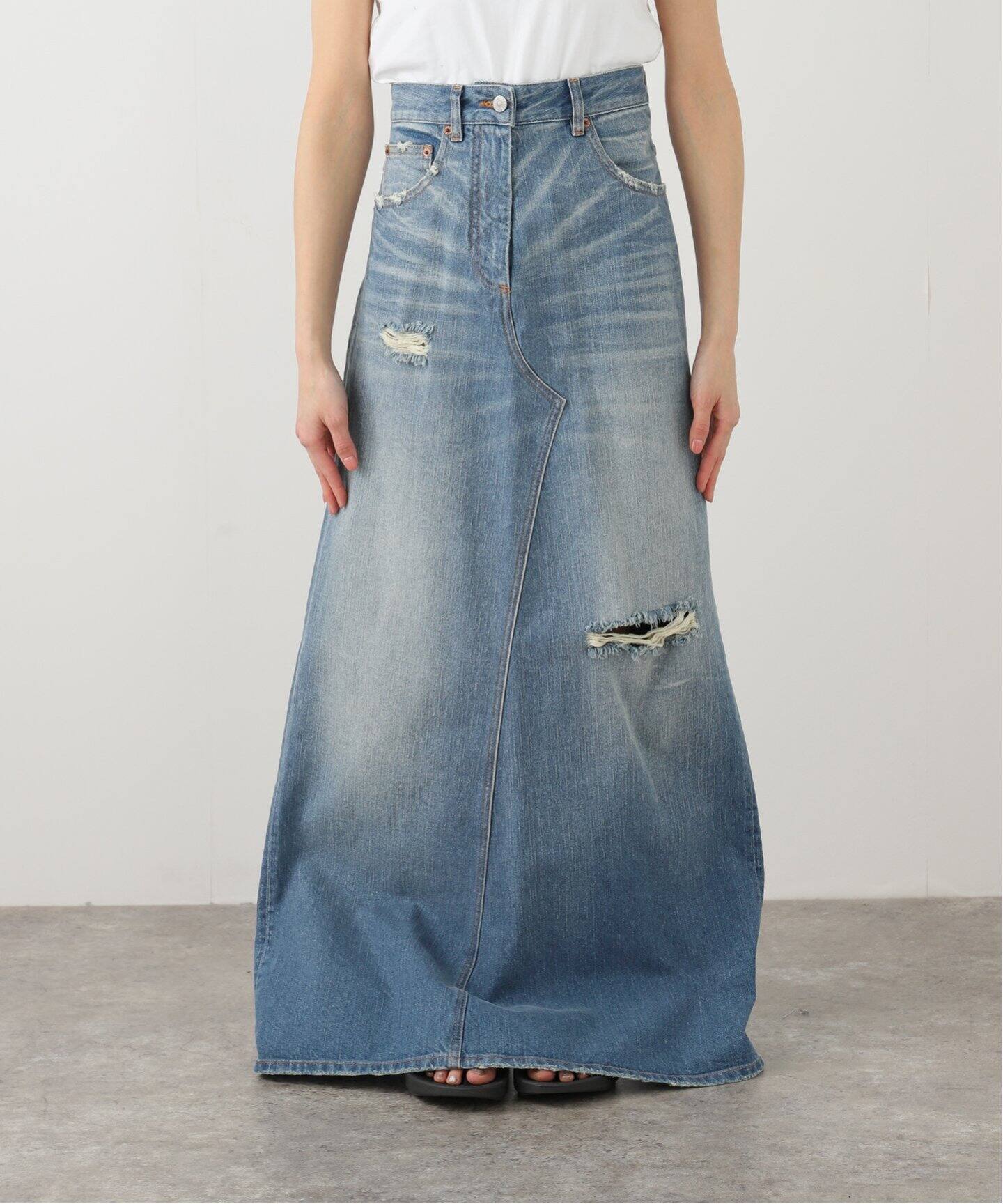 MM6/エムエムシックス DENIM LONG スカート（ロング・マキシ丈スカート  
