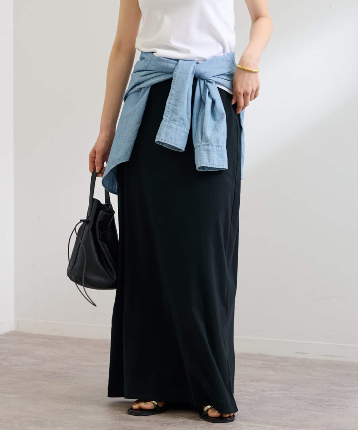 ONIT COTTON RIB TIGHT LONG スカート（ロング・マキシ丈