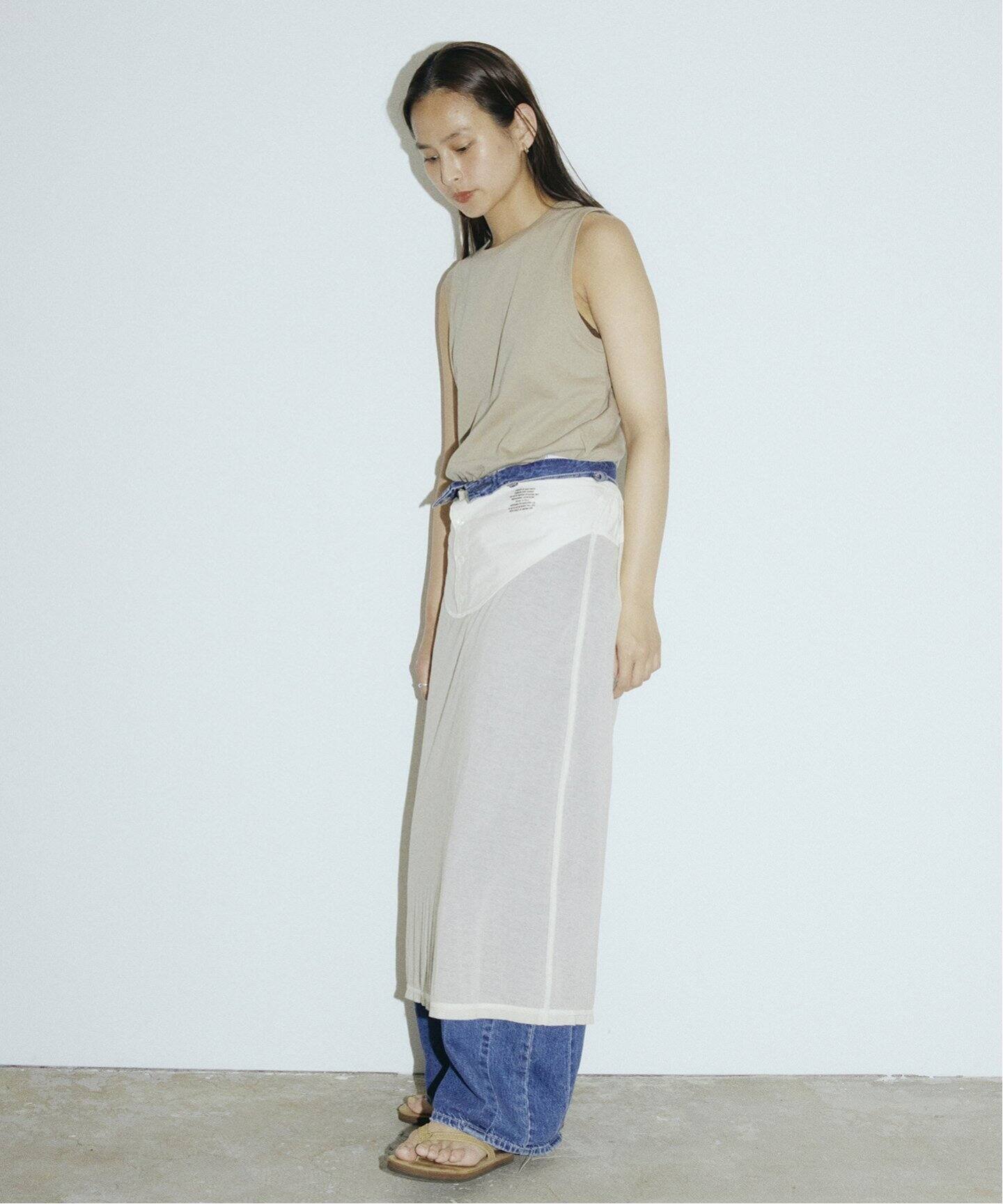 スカート jane smith 16G SHEER 2WAY SKIRT JANE SMITH/ジェーンスミス 別注シアースカート（その他スカート