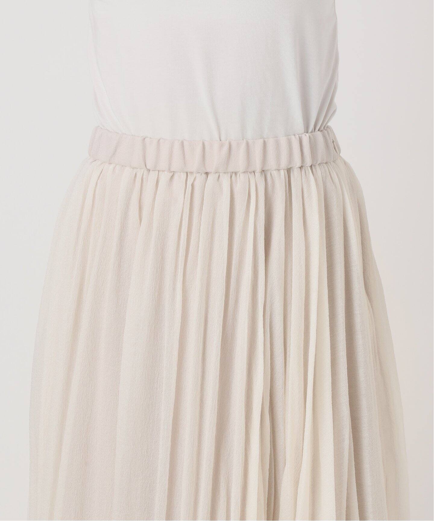 ヴィンテージシアーソフトプリーツスカート（ロング・マキシ丈スカート