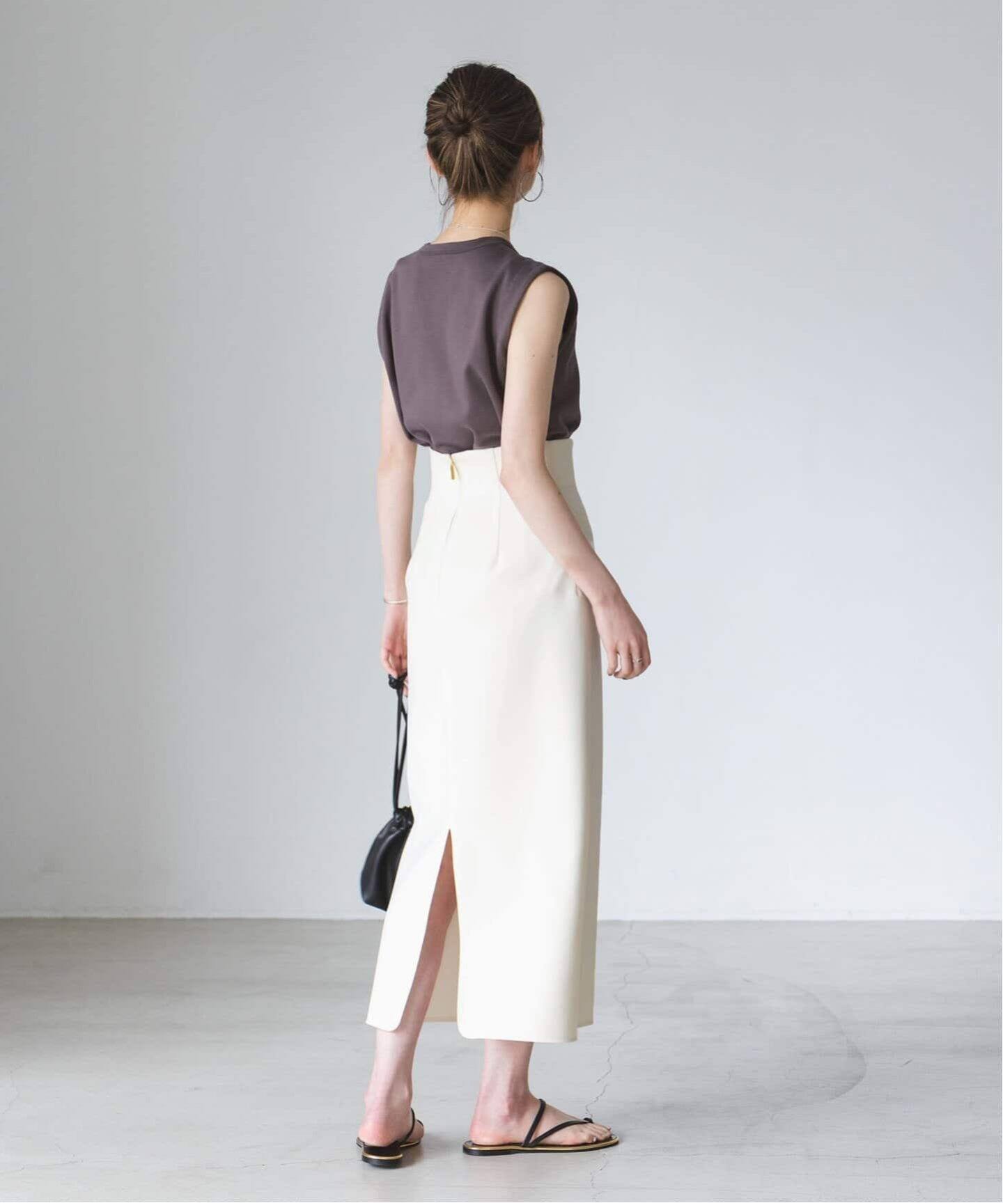 追加》ジャージーライクカラータイトスカート9（ロング・マキシ丈  