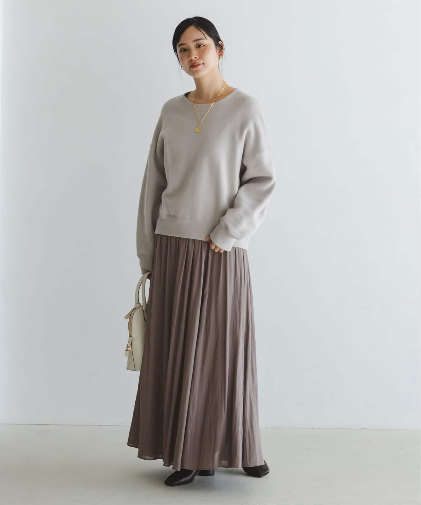 【NEW】ノーブル（Noble）/割線シフォンギャザースカート 割線シフォンギャザースカート（ロング・マキシ丈スカート）｜NOBLE