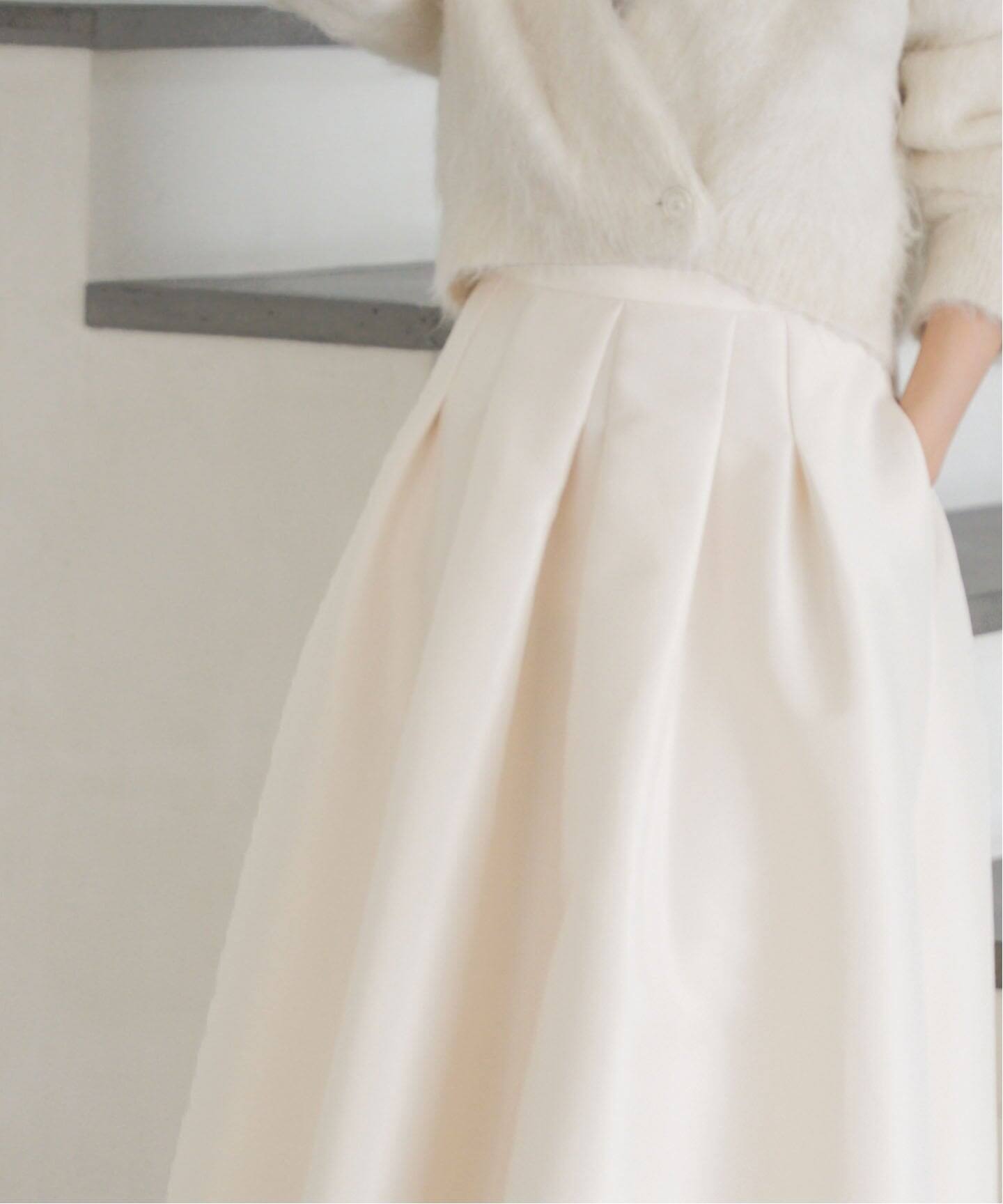 ボリュームフォルムスカート（ロング・マキシ丈スカート）｜NOBLE