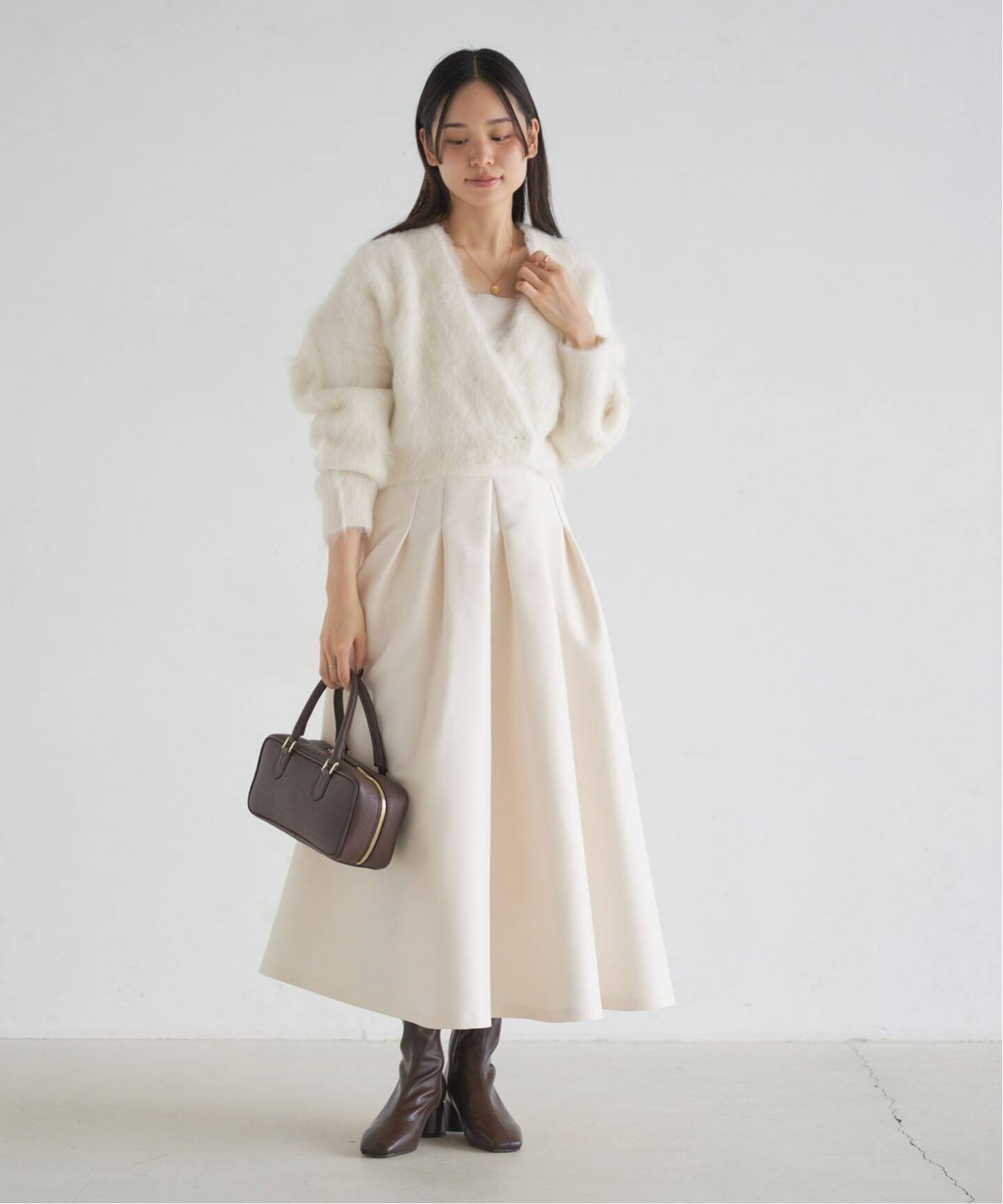 ボリュームフォルムスカート（ロング・マキシ丈スカート）｜NOBLE