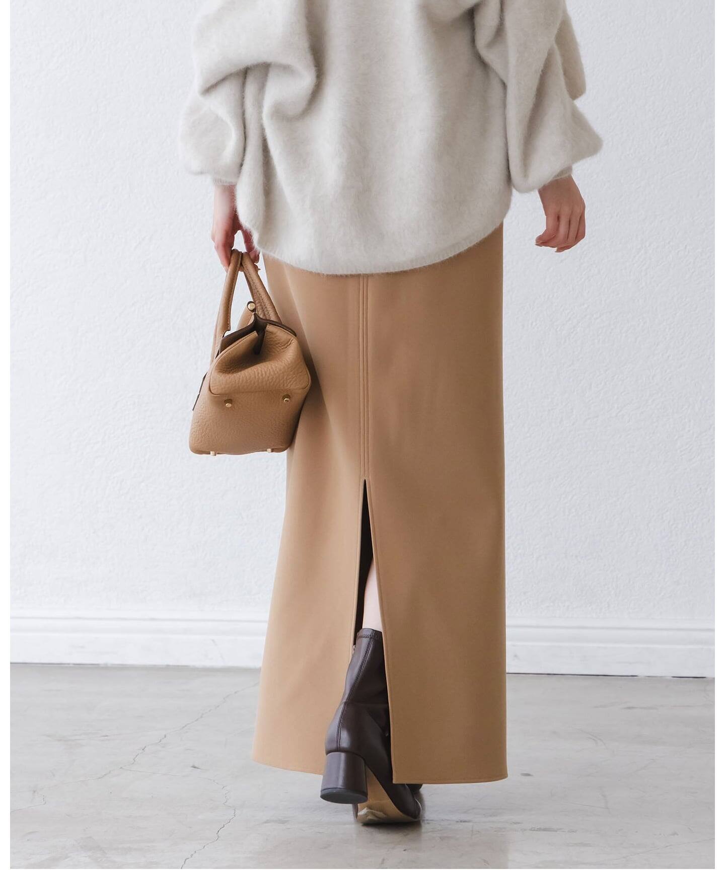 追加》【洗える】コンフォートジャージーライクタイトスカート7