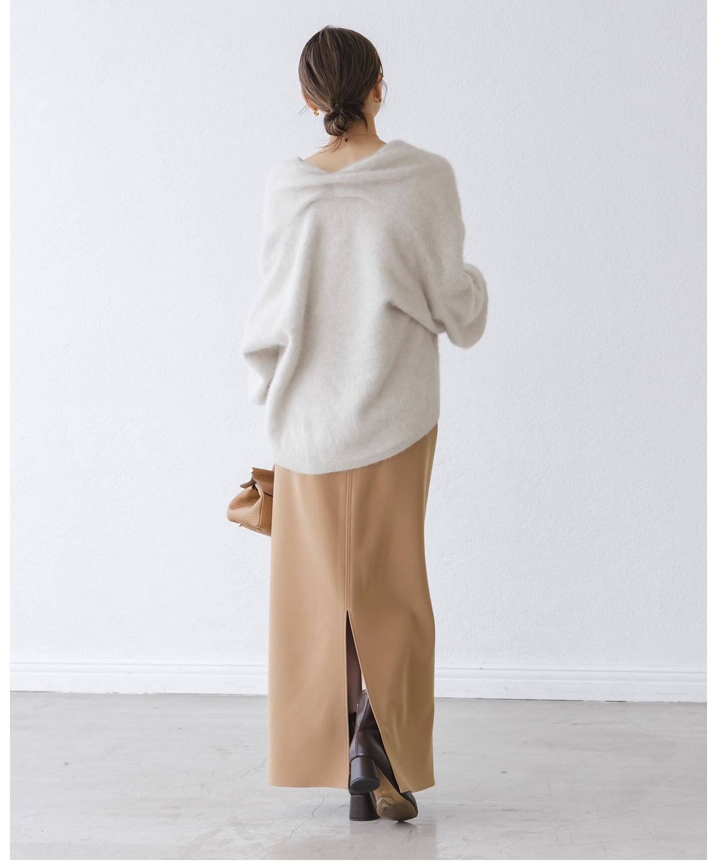 追加》【洗える】コンフォートジャージーライクタイトスカート7