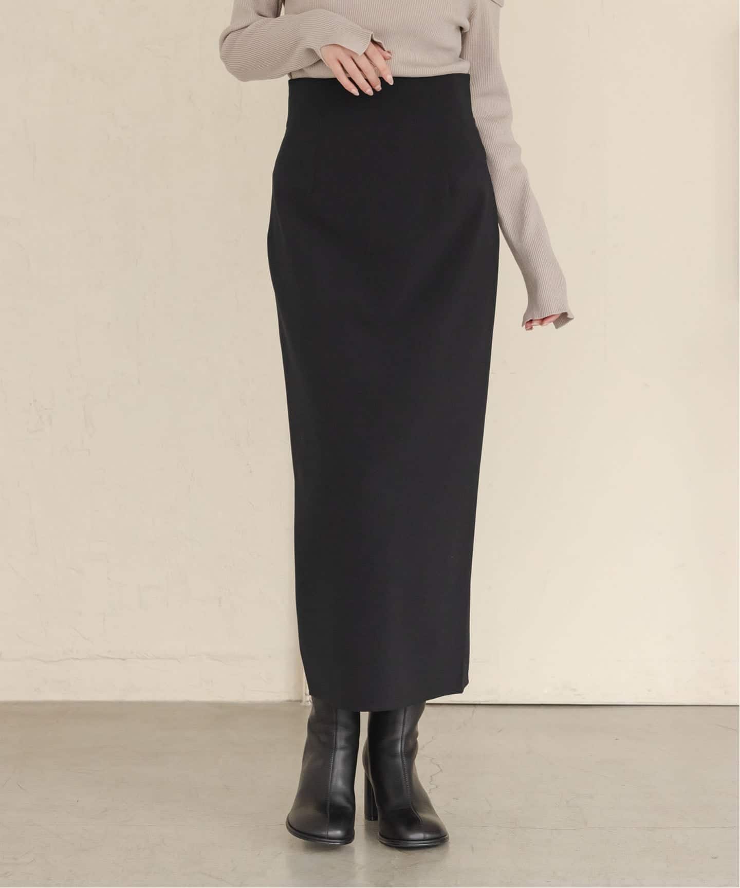 WEB限定追加予約》ジャージーライクカラータイトスカート（ロング