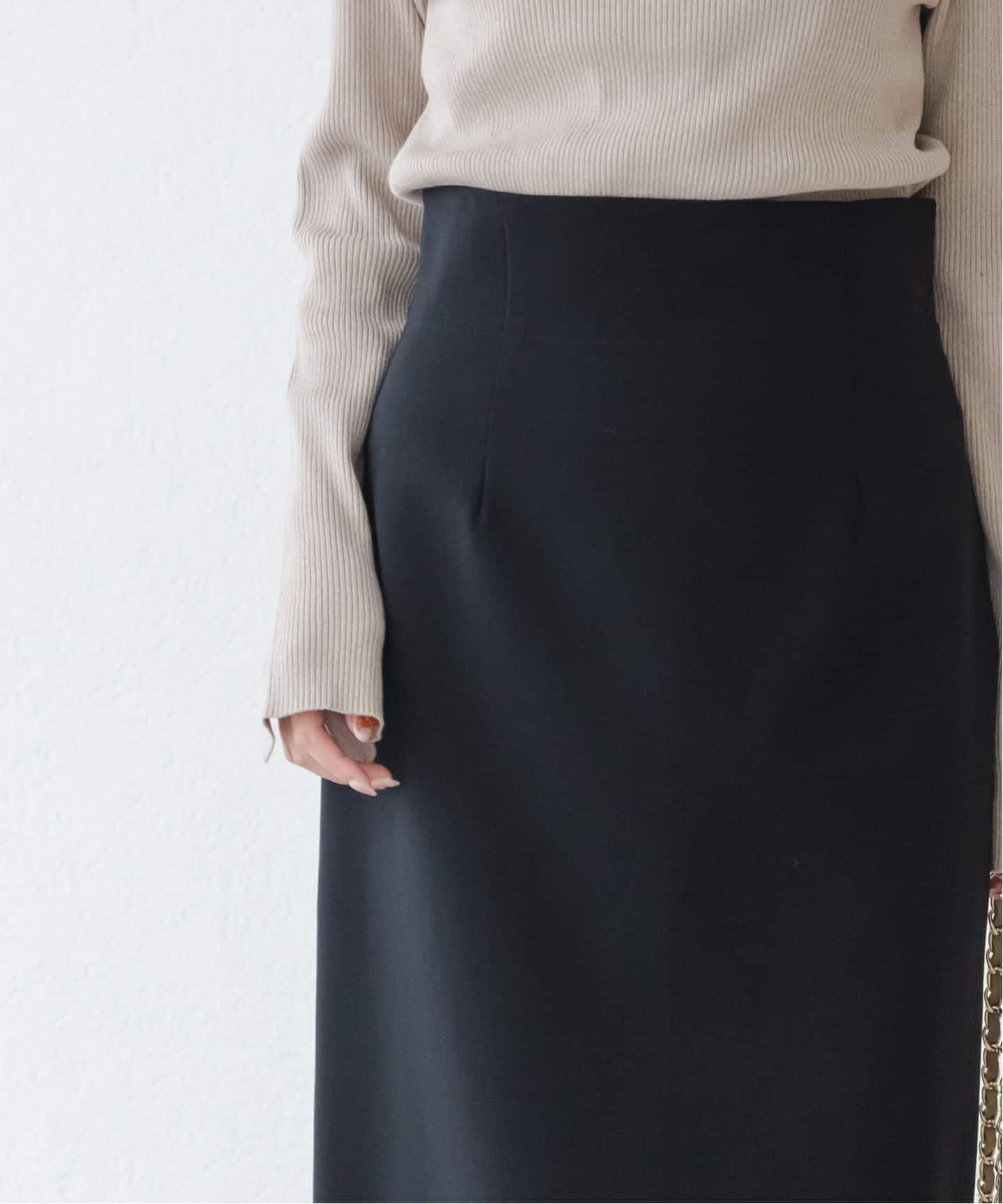 WEB限定追加予約》ジャージーライクカラータイトスカート（ロング