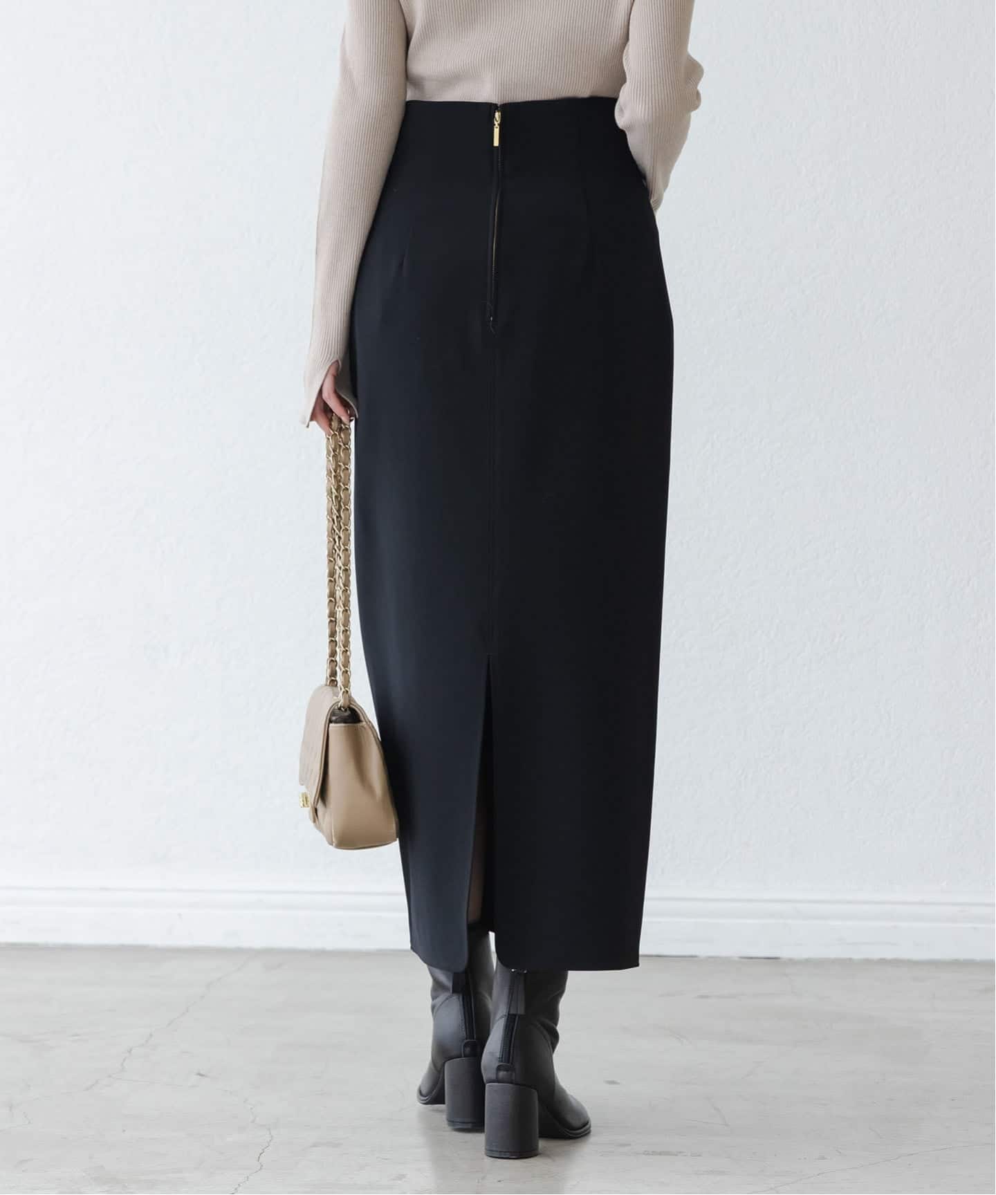 WEB限定追加予約》ジャージーライクカラータイトスカート（ロング