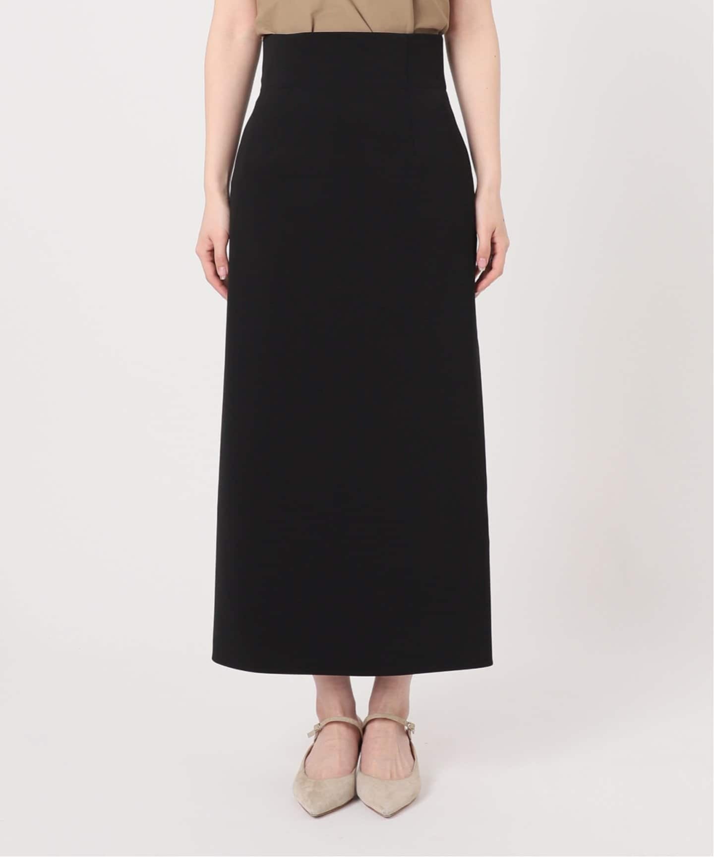 WEB限定追加》ジャージーライクカラータイトスカート（ロング・マキシ