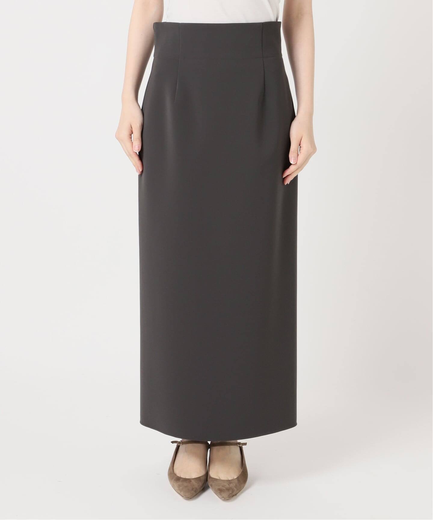 WEB限定追加》ジャージーライクカラータイトスカート（ロング・マキシ