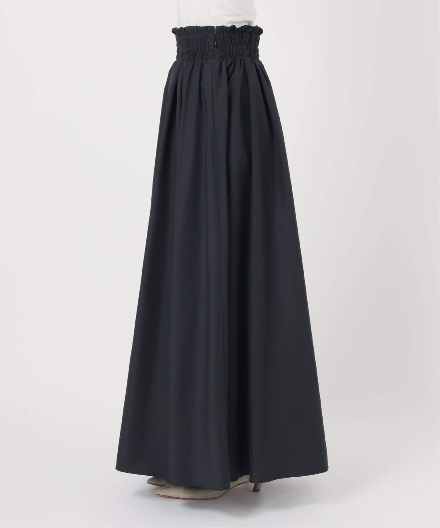 WEB・一部店舗限定追加》Pスパンタイプライタータックギャザースカート