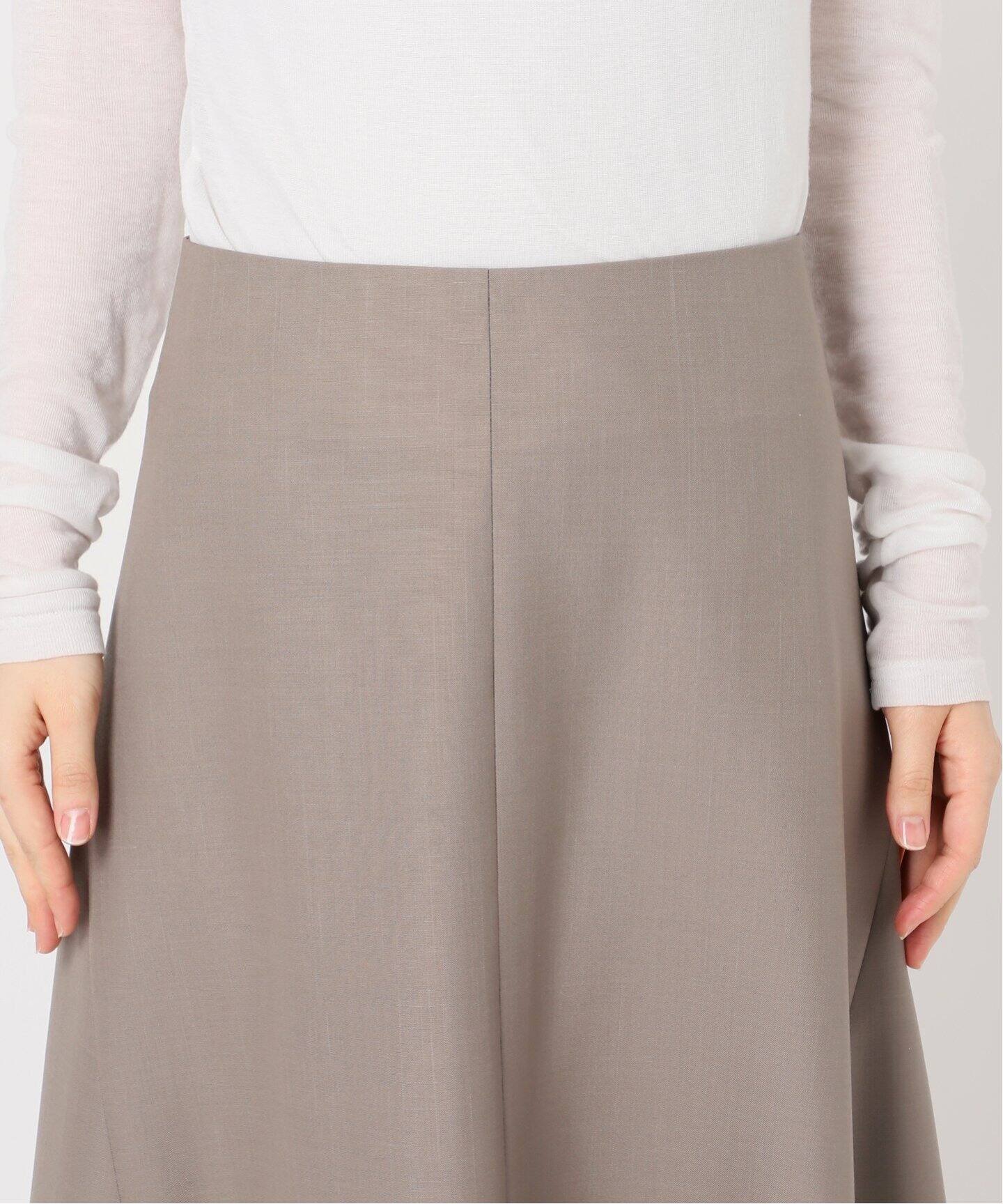 追加》ELENI/エルニ ウールモヘヤポプリンロングスカート（ロング  