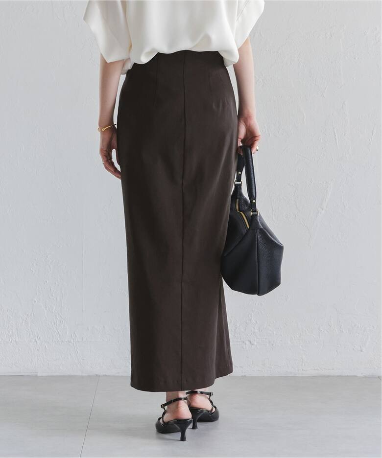 ○コンフォートストレッチジップタイトスカート（ロング・マキシ丈  