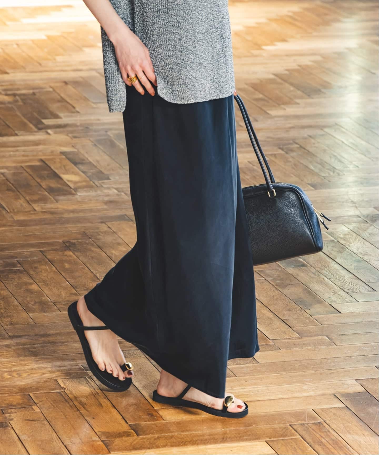 追加2》キュプラナローAラインスカート（ロング・マキシ丈スカート