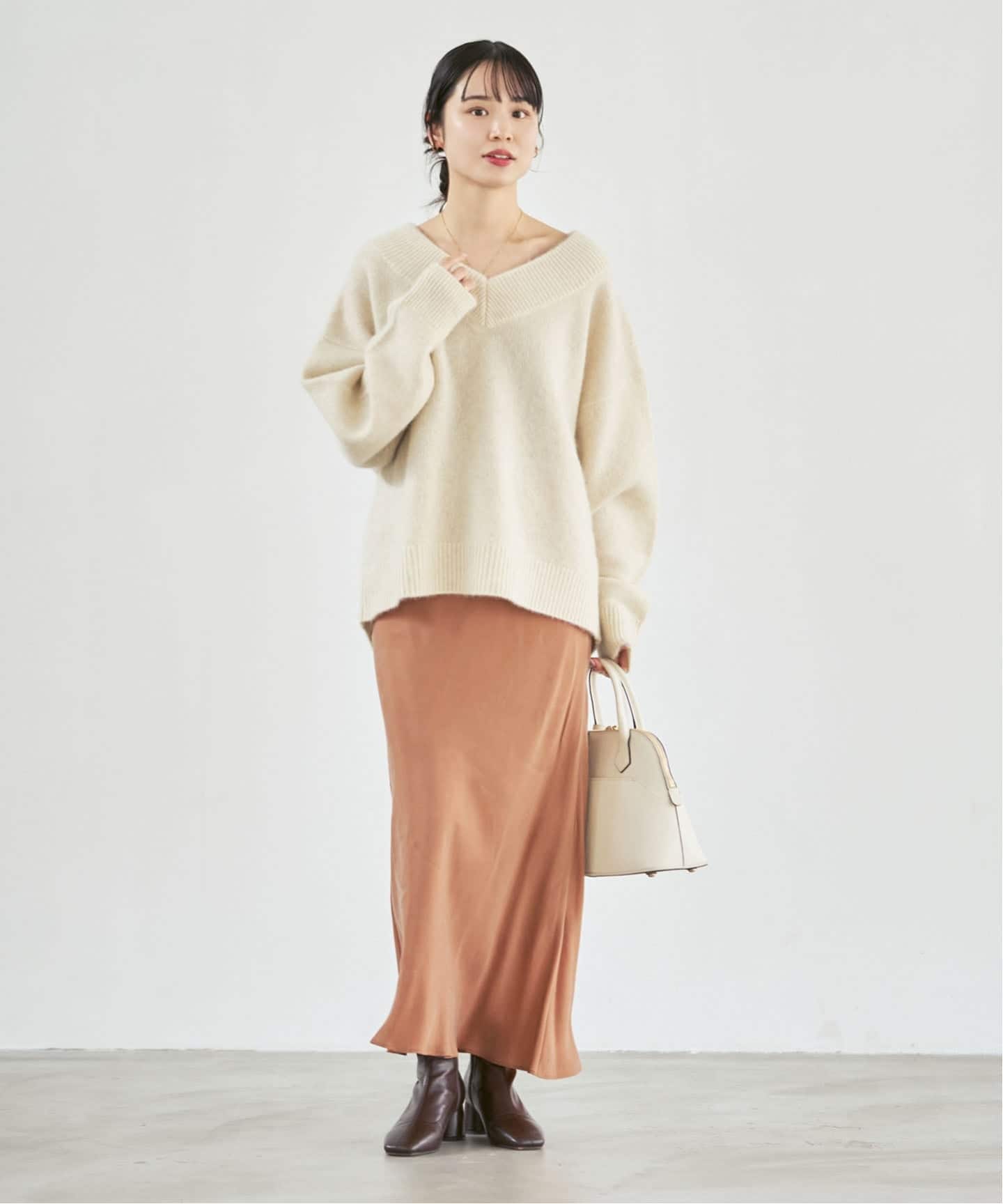 追加2》キュプラナローAラインスカート（ロング・マキシ丈スカート