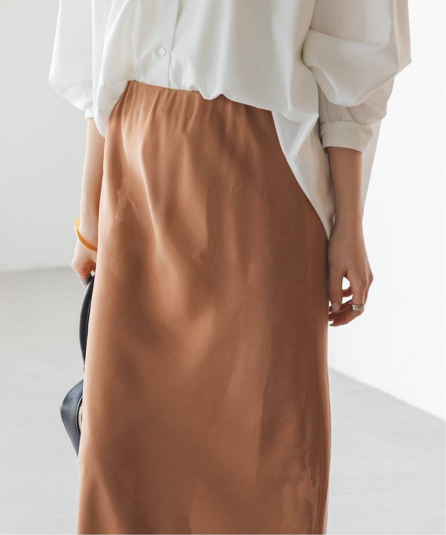 追加2》キュプラナローAラインスカート（ロング・マキシ丈スカート