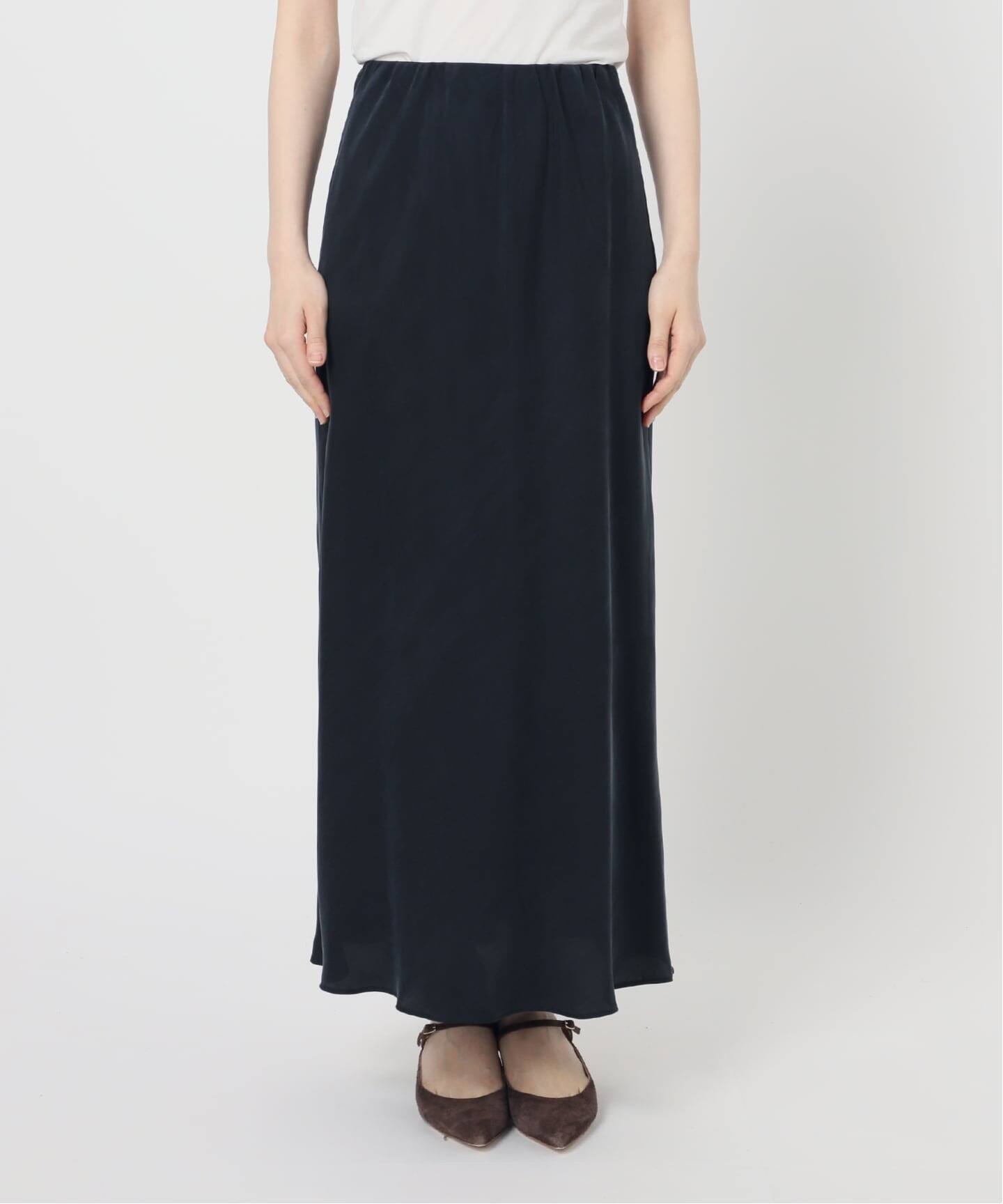 追加2》キュプラナローAラインスカート（ロング・マキシ丈スカート