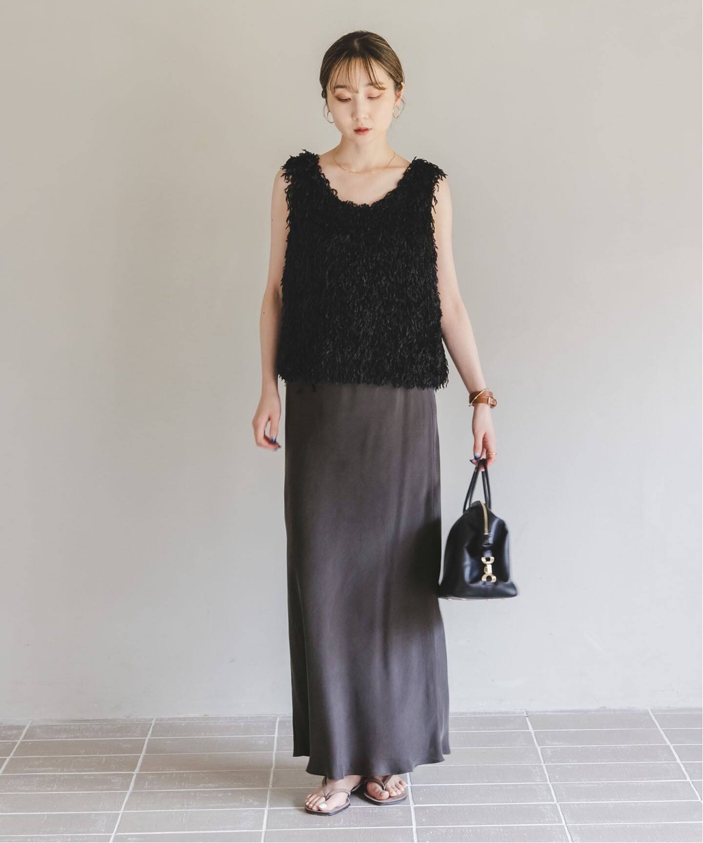 追加3》キュプラナローAラインスカート（ロング・マキシ丈スカート