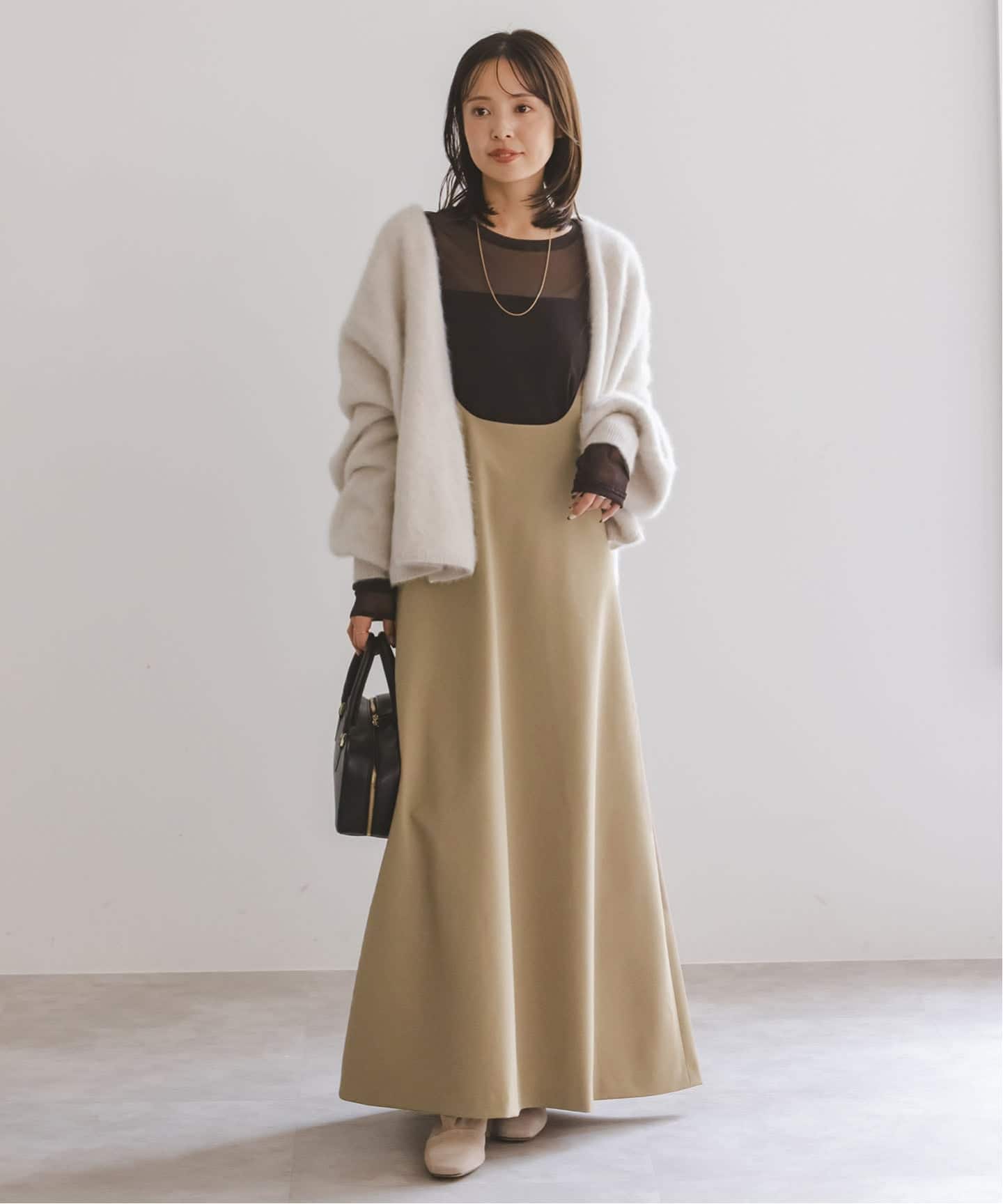 NOBLE / ノーブル キャミストラップフレアスカート キャミストラップフレアスカート（ワンピース）｜NOBLE