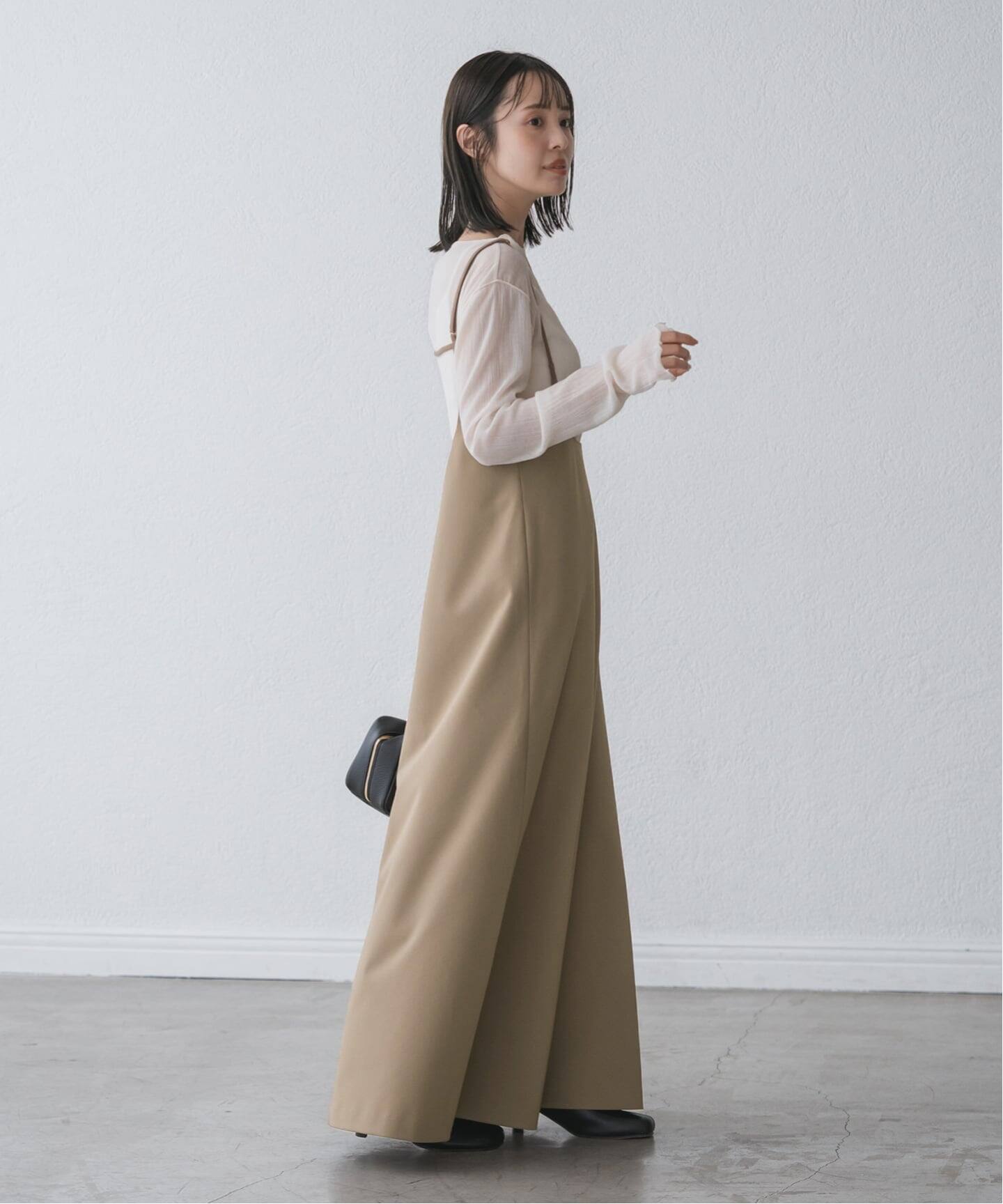 NOBLE / ノーブル キャミストラップフレアスカート キャミストラップフレアスカート（ワンピース）｜NOBLE