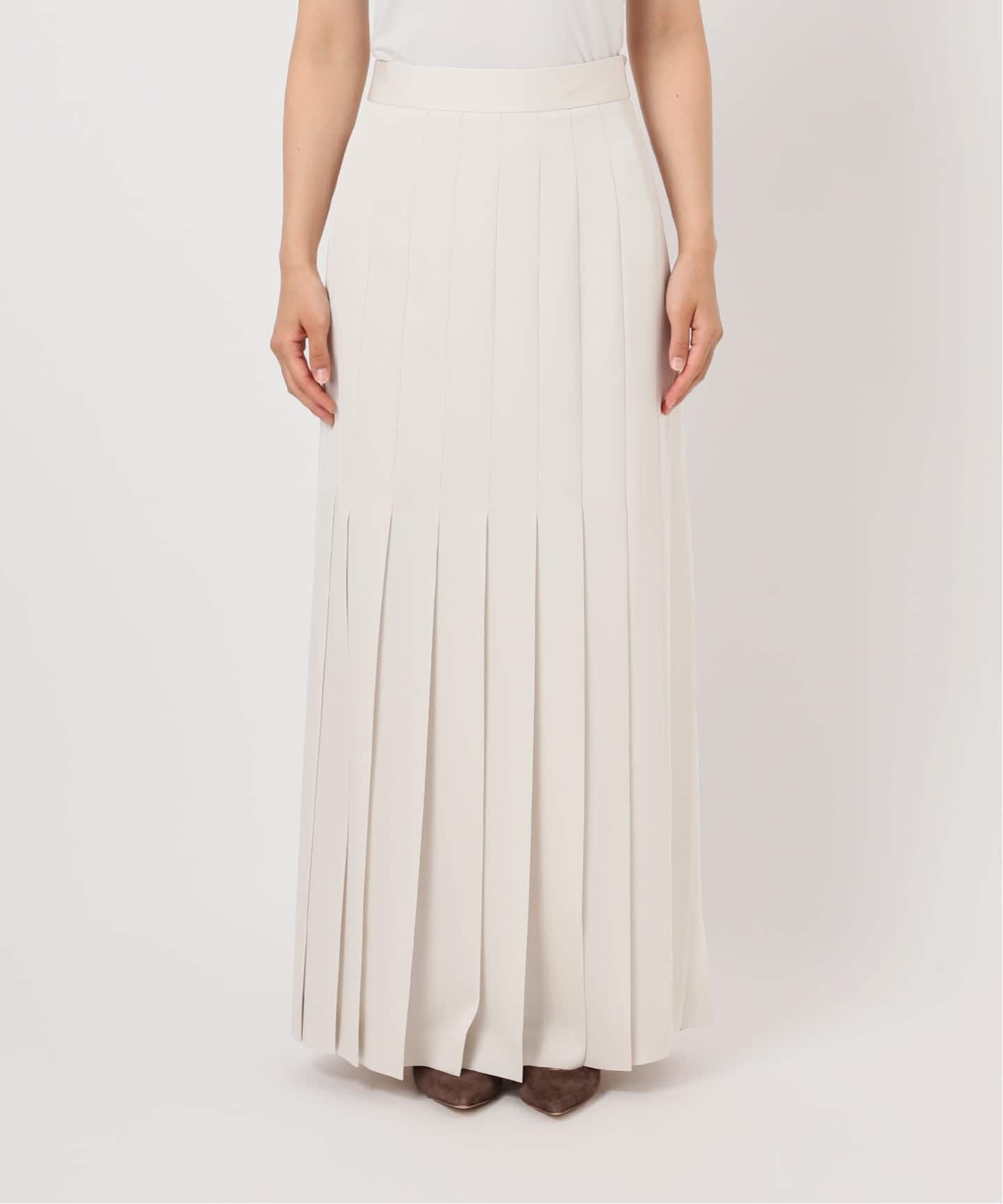 ELENI/エルニ シームプリーツスカート（ロング・マキシ丈