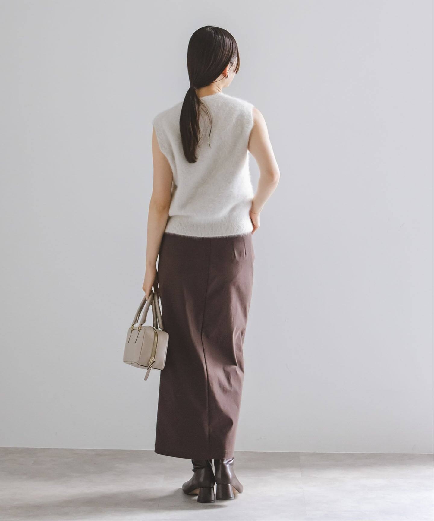 追加》RyNyコンフォートストレッチジップタイトスカート（ロング