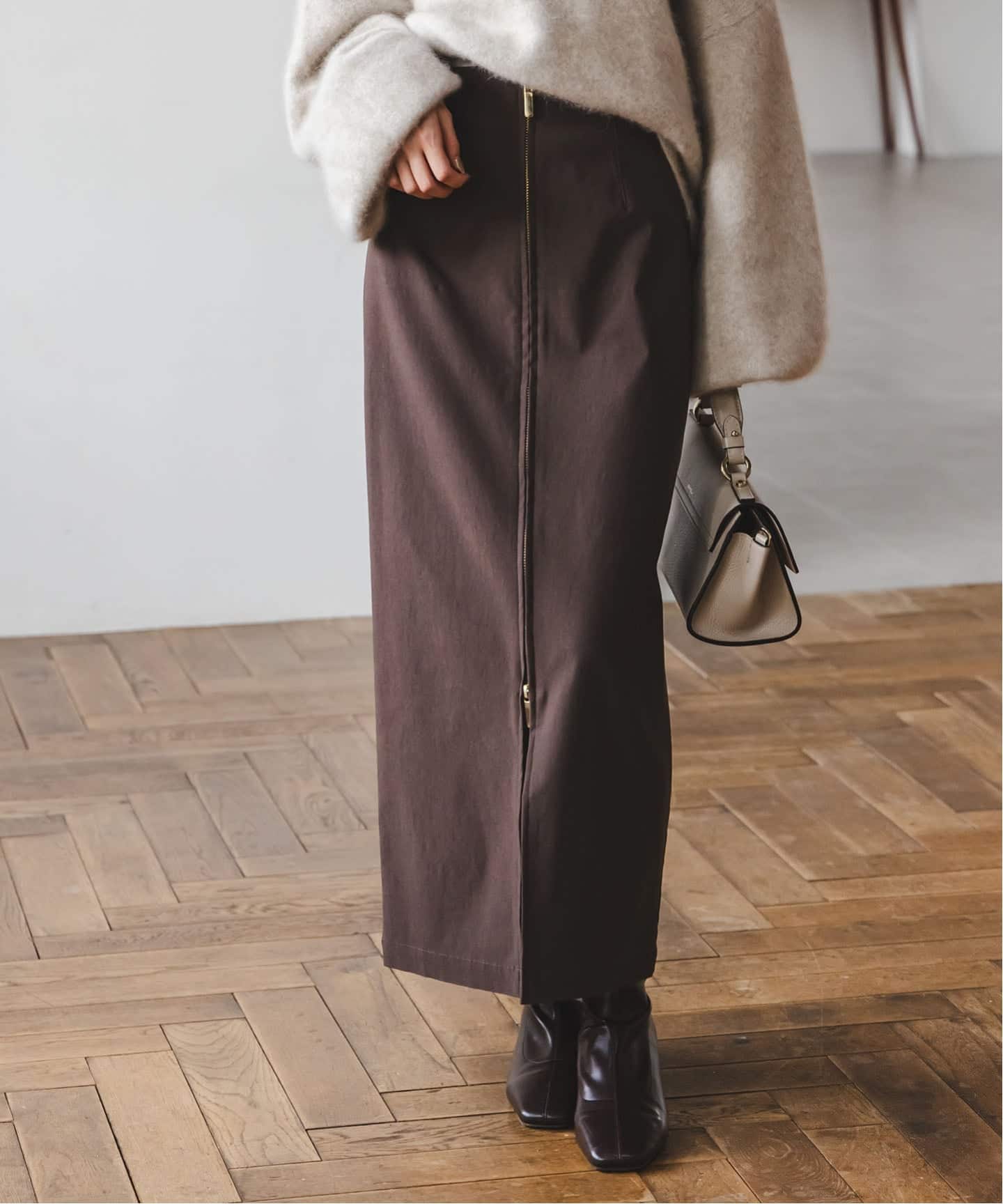 追加2》RyNyコンフォートストレッチジップタイトスカート（ロング