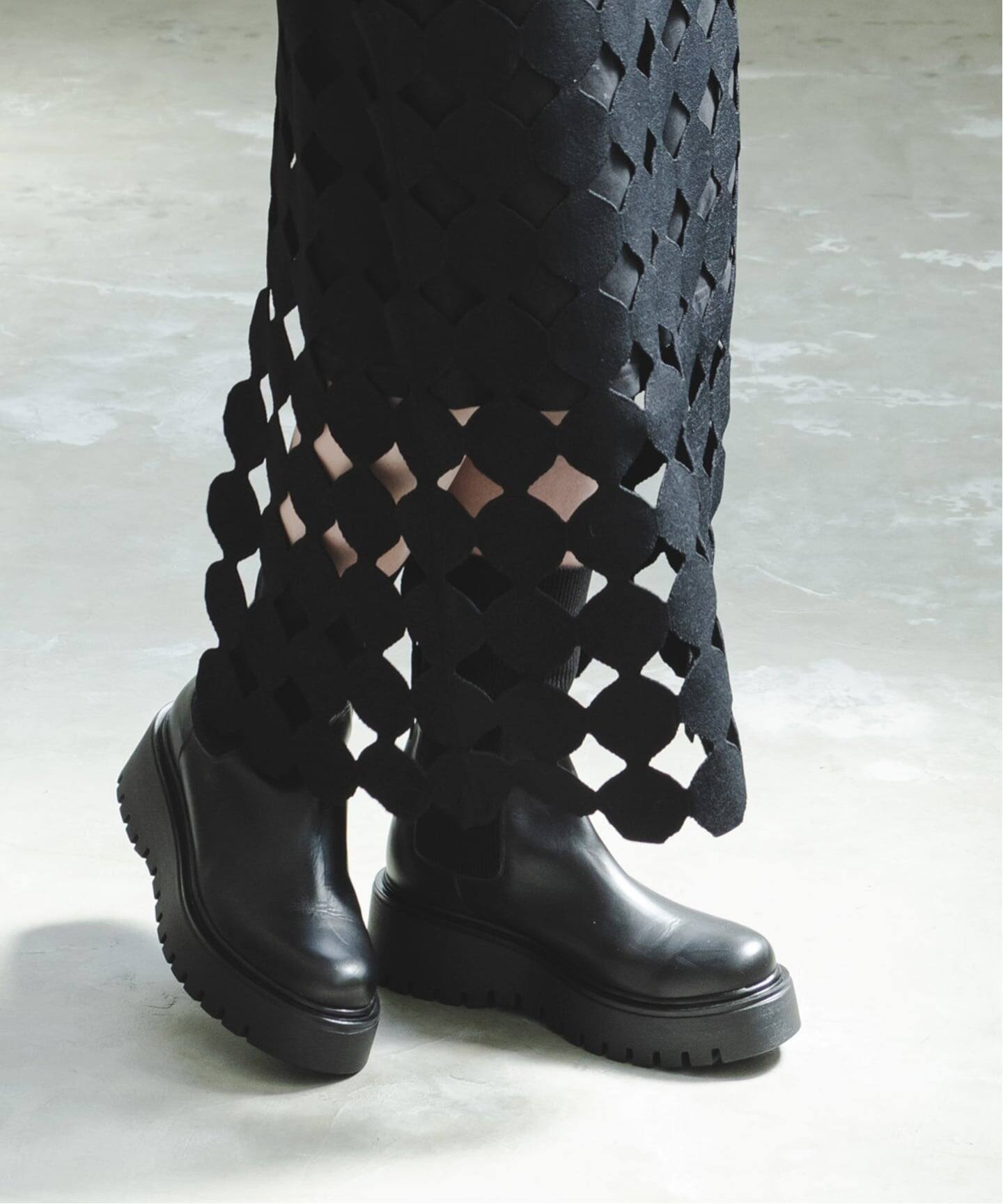 追加》ドットモチーフニットスカート（ロング・マキシ丈スカート