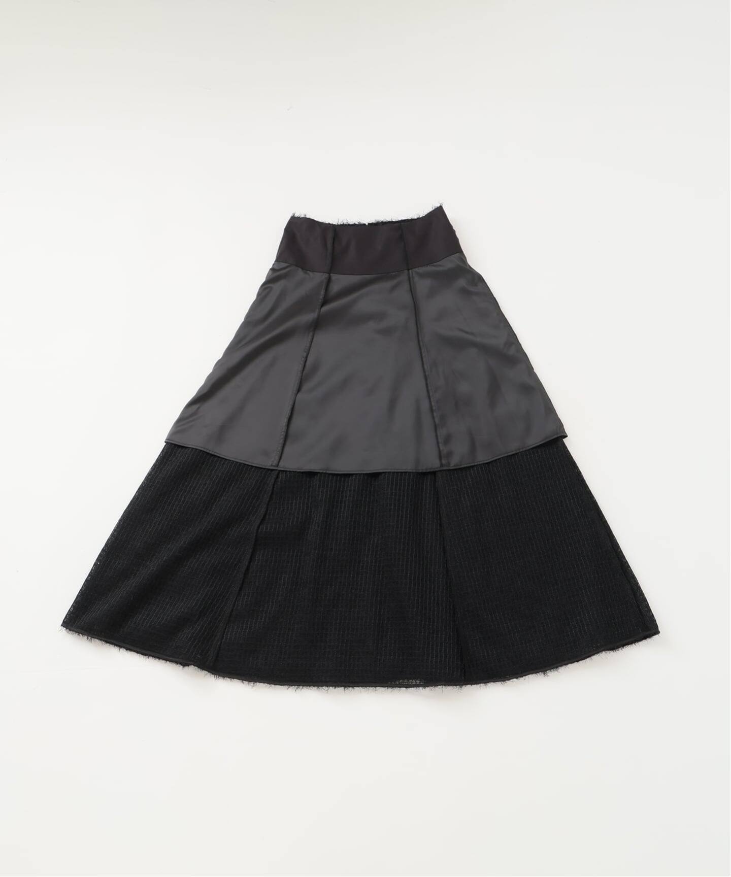 フェザーチュールフレアスカート（ロング・マキシ丈スカート）｜NOBLE