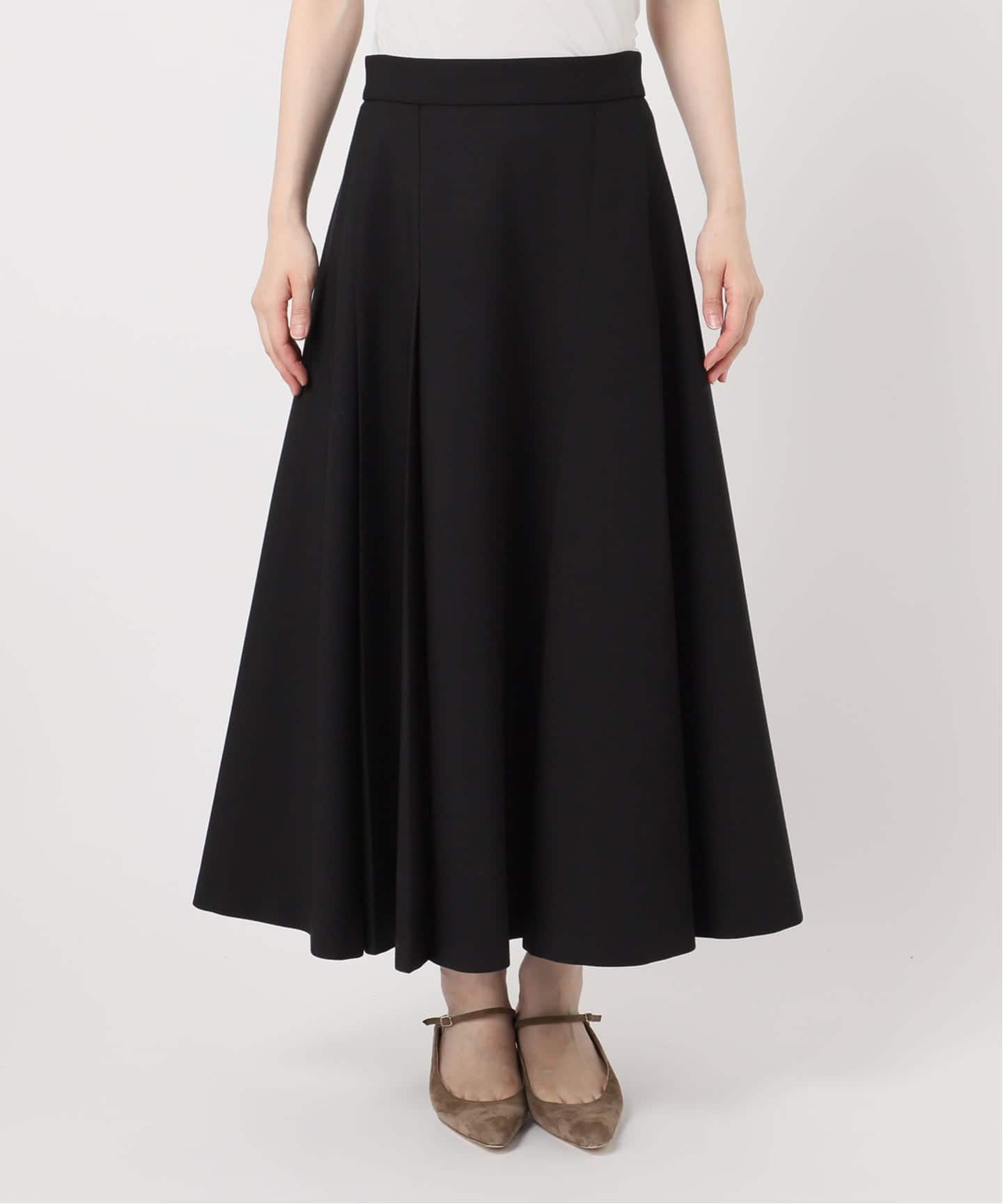 ダブルクロスタックスカート（ロング・マキシ丈スカート