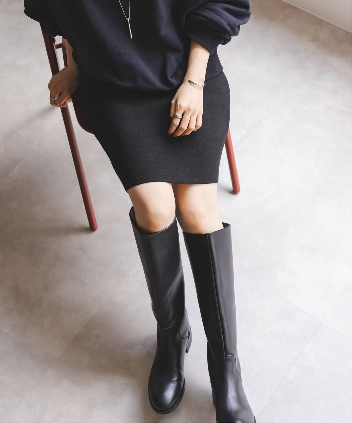 接結タック編みミニスカート（ミニスカート）｜NOBLE（ノーブル）の